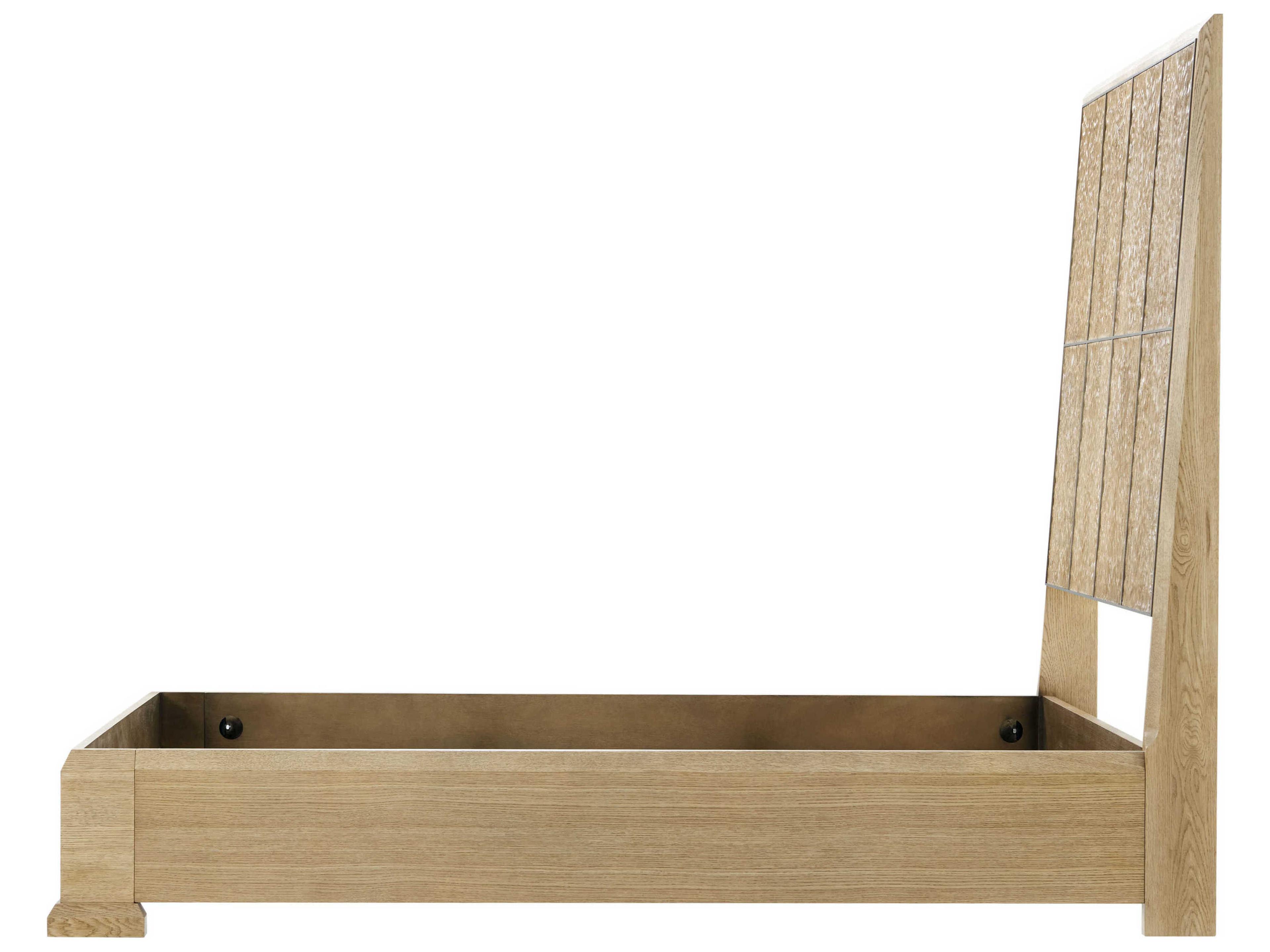 Theodore Alexander Essence Blonde Beige Solid Wood Queen Platform Bed