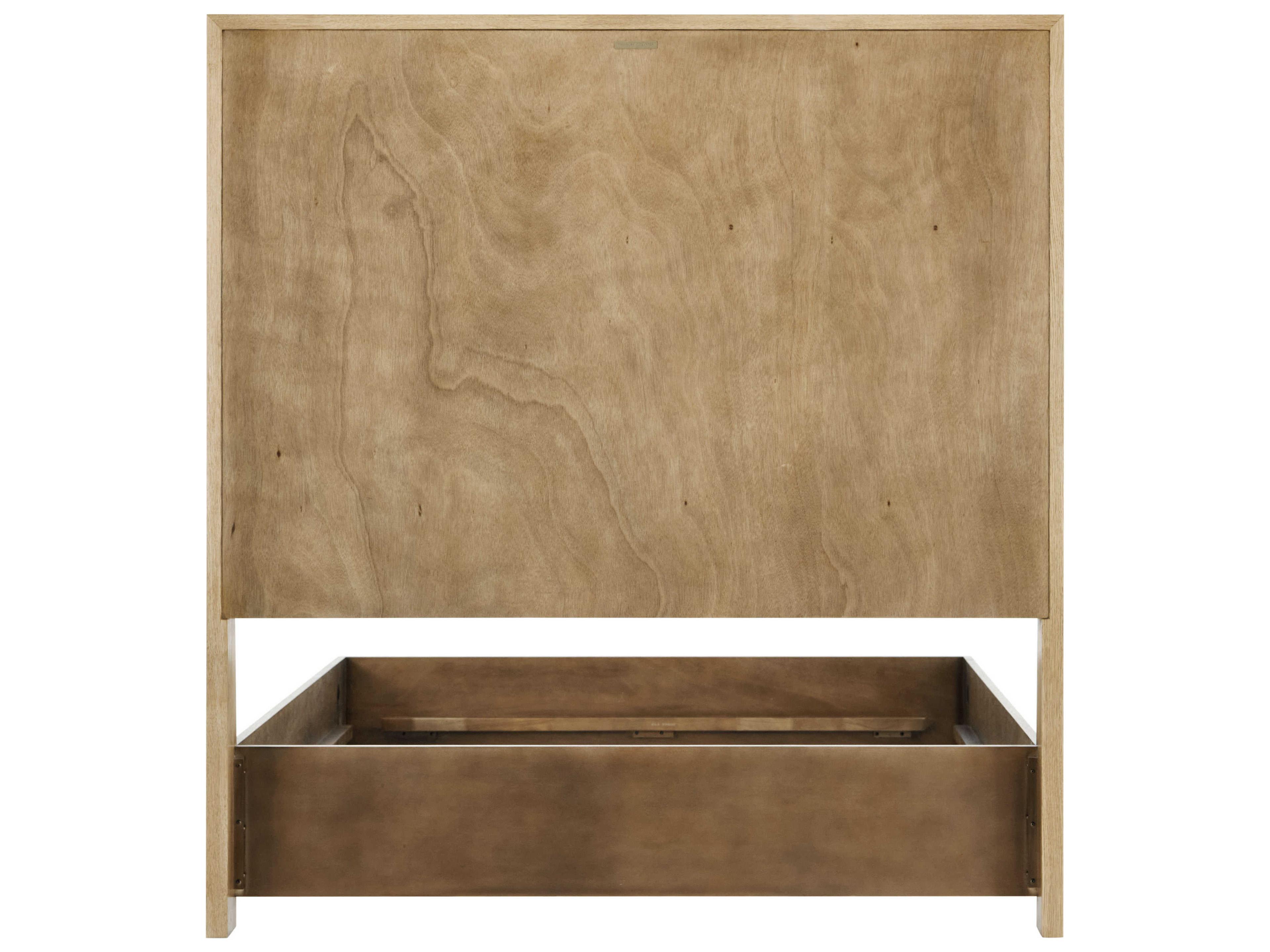 Theodore Alexander Essence Blonde Beige Solid Wood Queen Platform Bed