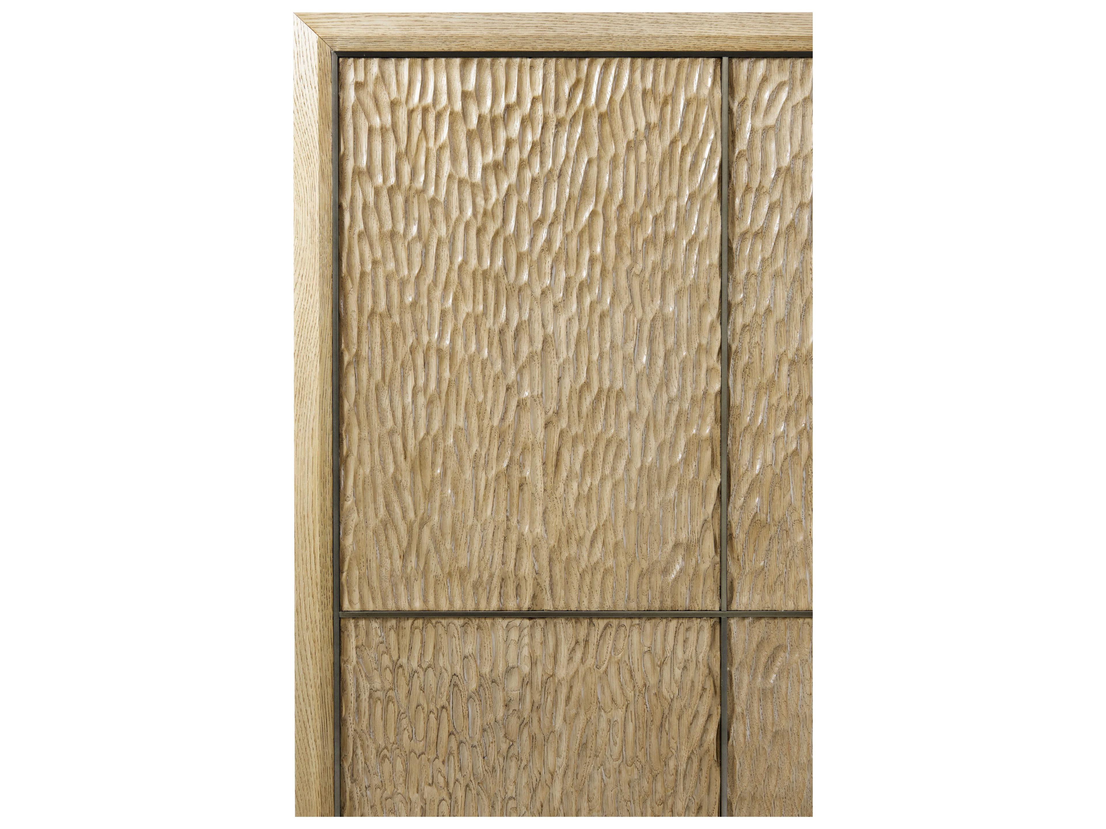 Theodore Alexander Essence Blonde Beige Solid Wood Queen Platform Bed