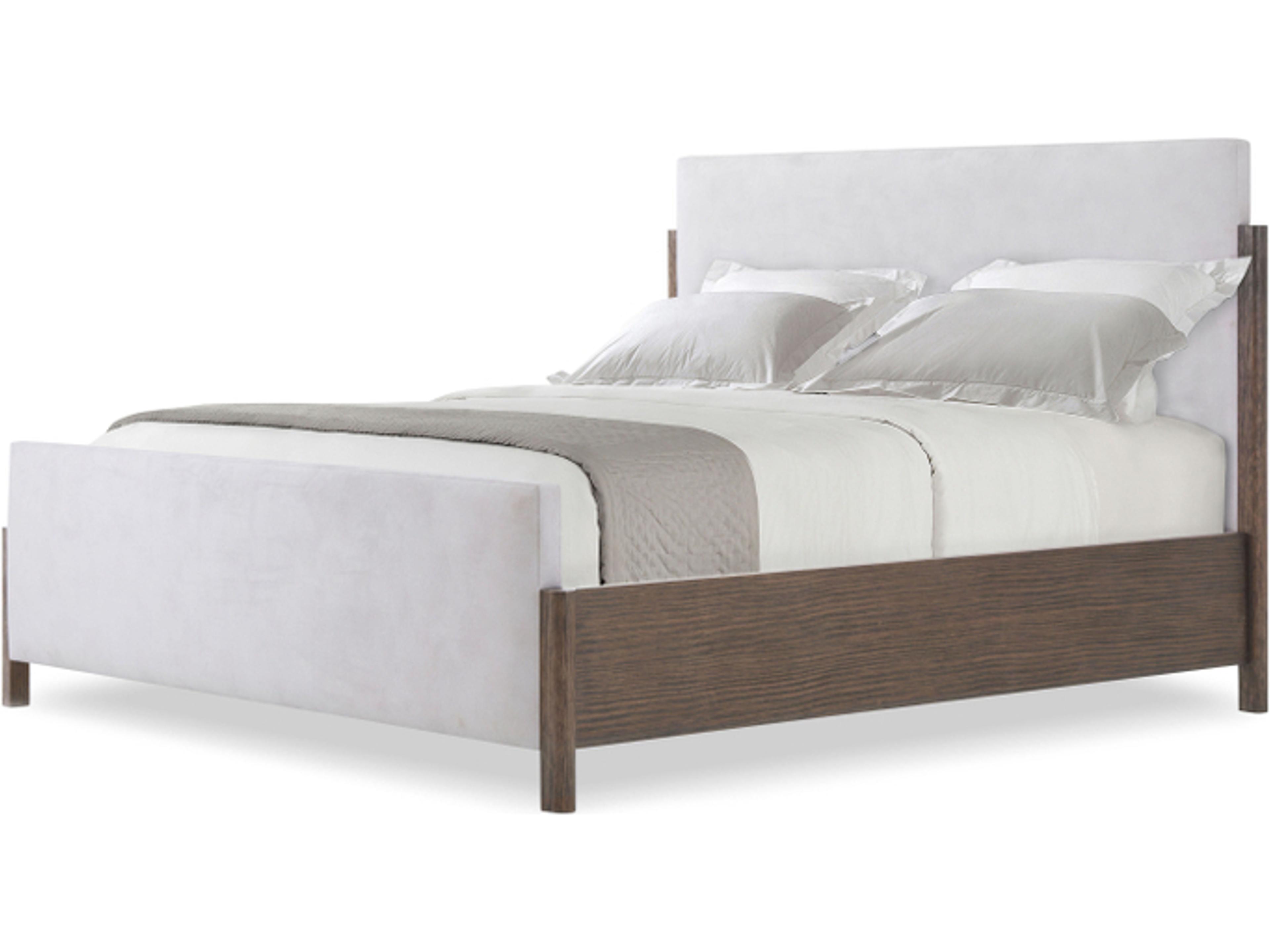 Urbane White Wood Queen Panel Bed