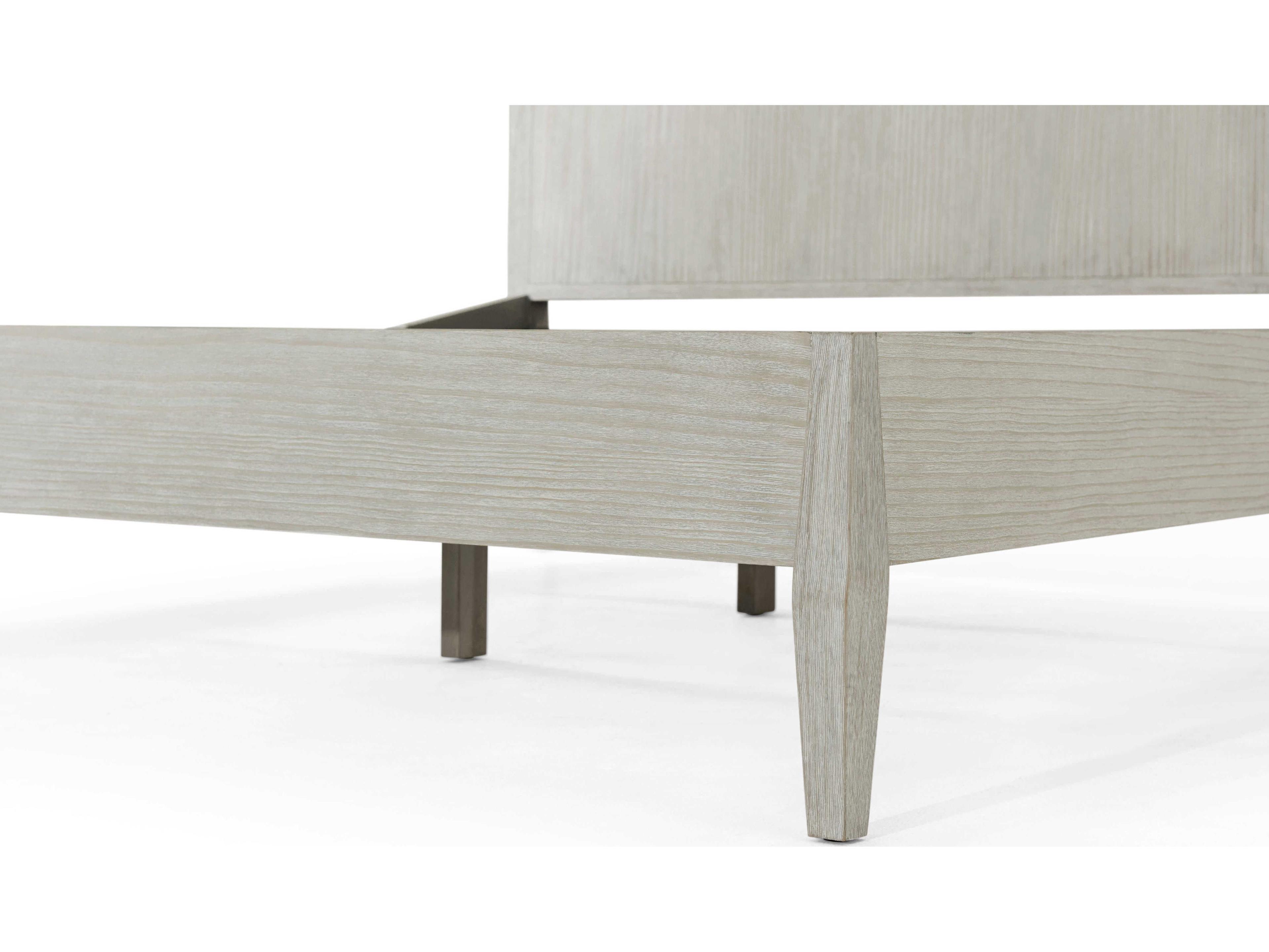 Theodore Alexander Breeze Sea Salt White Pine Wood King Platform Bed