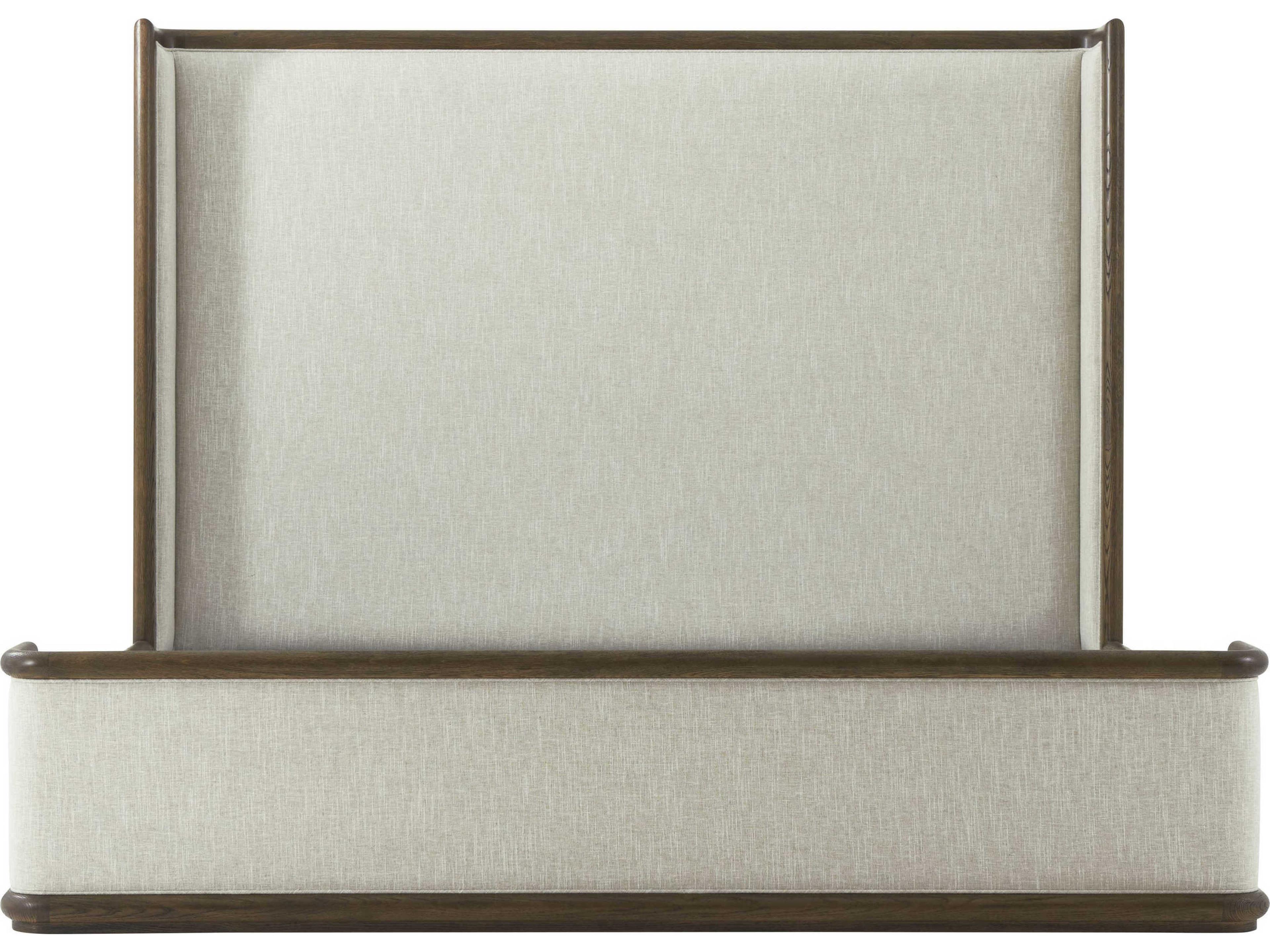 Theodore Alexander Catalina Earth Brown Oak Wood King Panel Bed