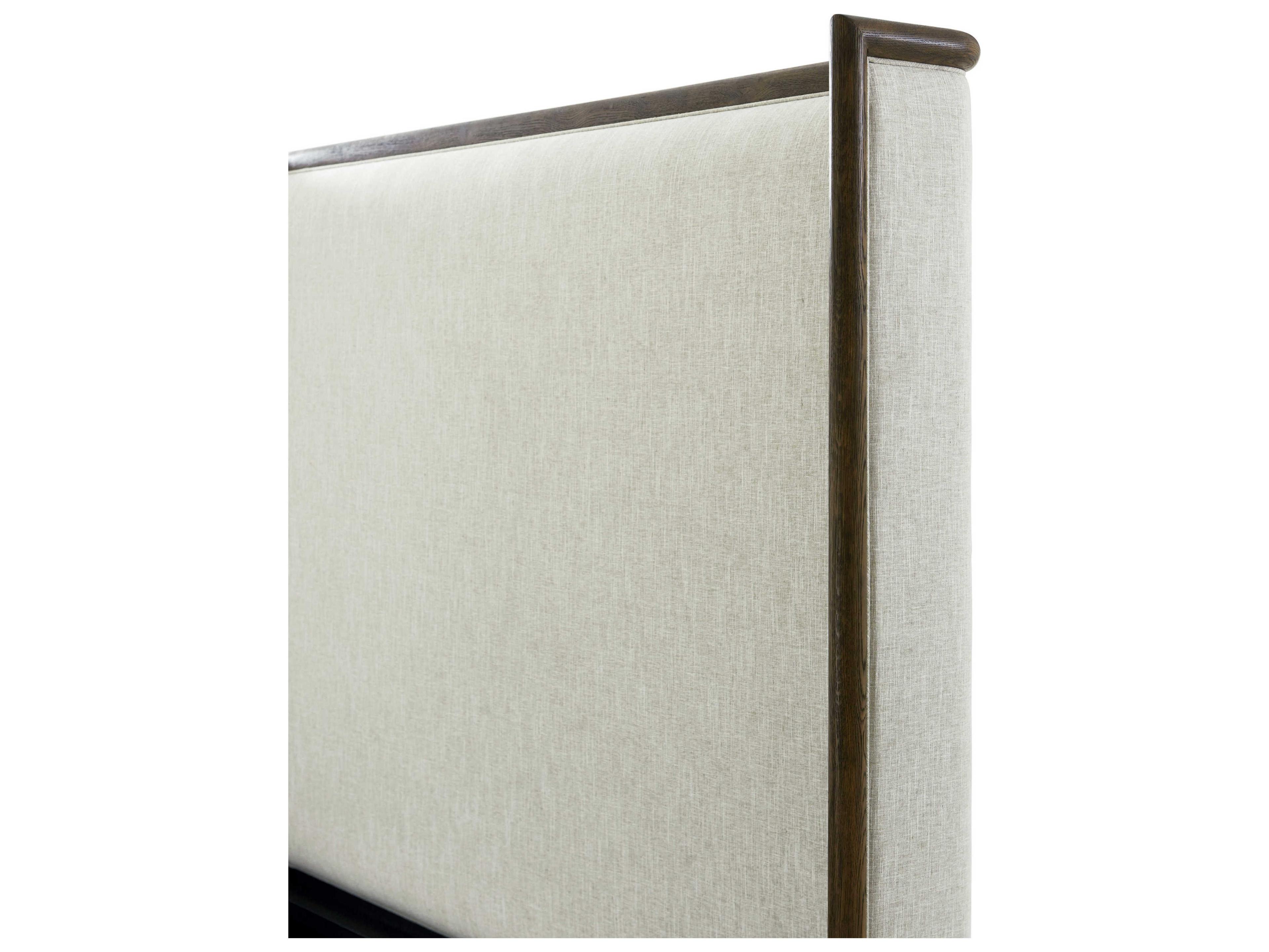 Theodore Alexander Catalina Earth Brown Oak Wood King Panel Bed