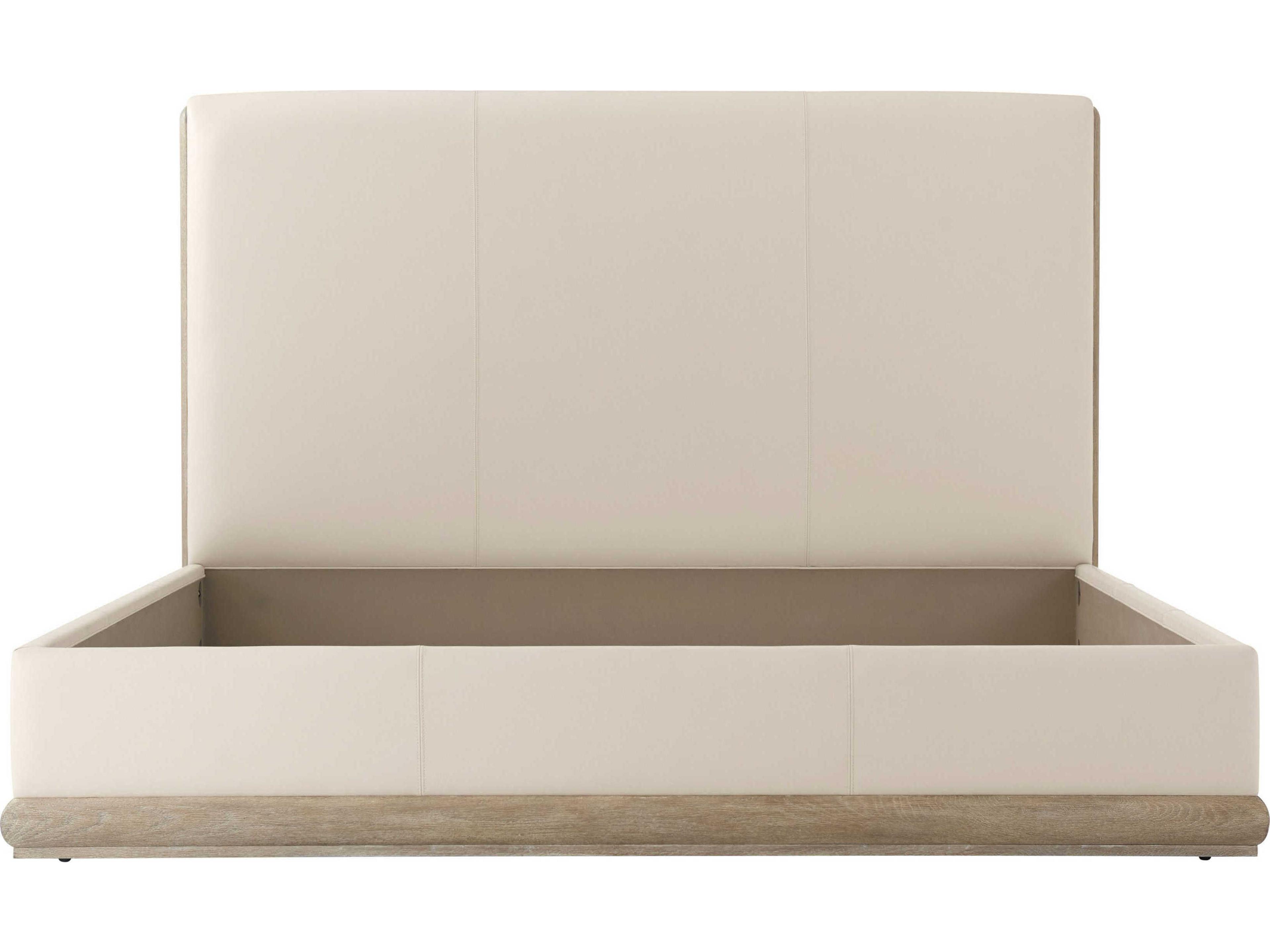 Theodore Alexander Repose Grey Oak Wood King Platform Bed