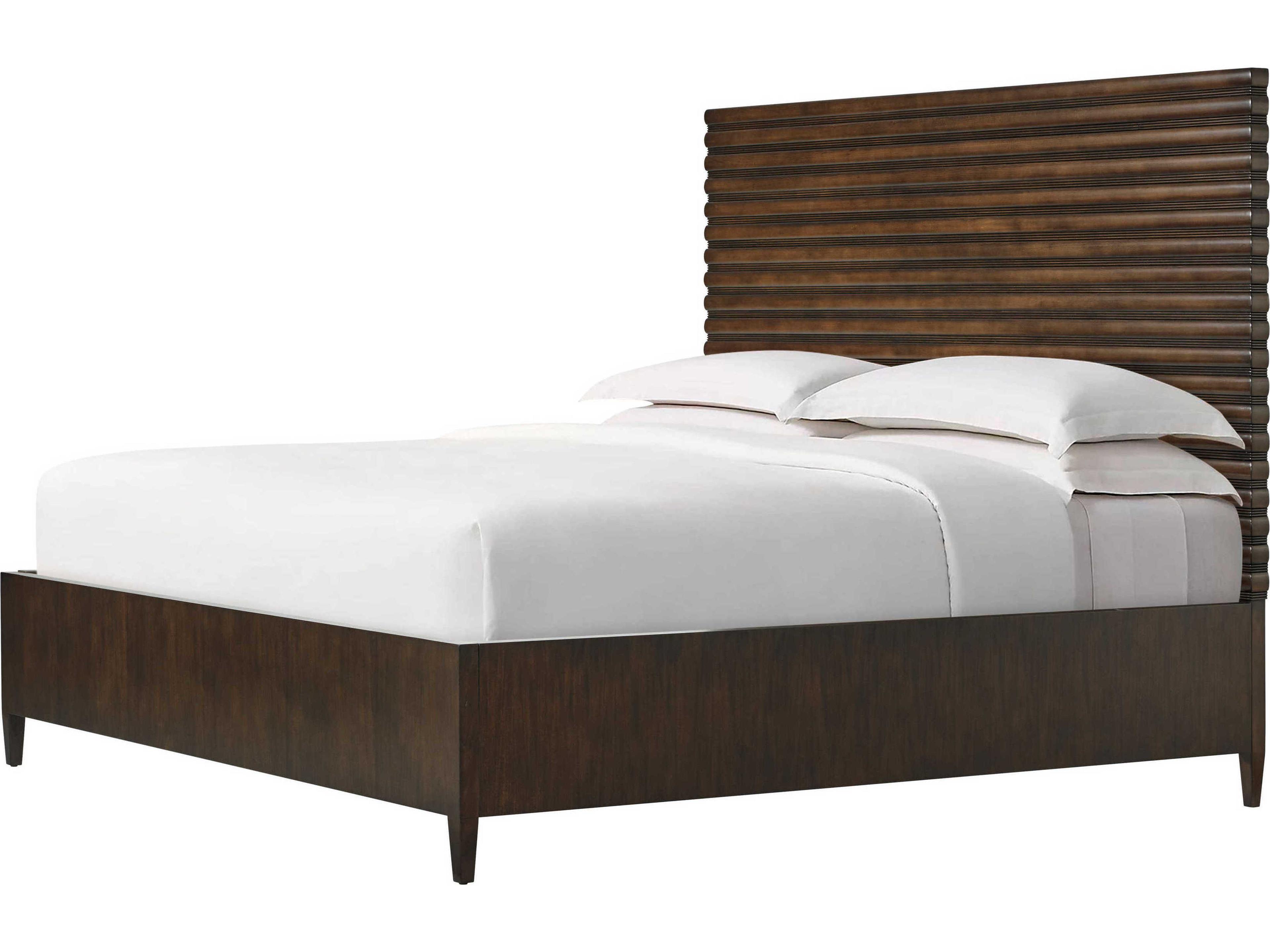 Lido Bistre Brown Wood King Platform Bed