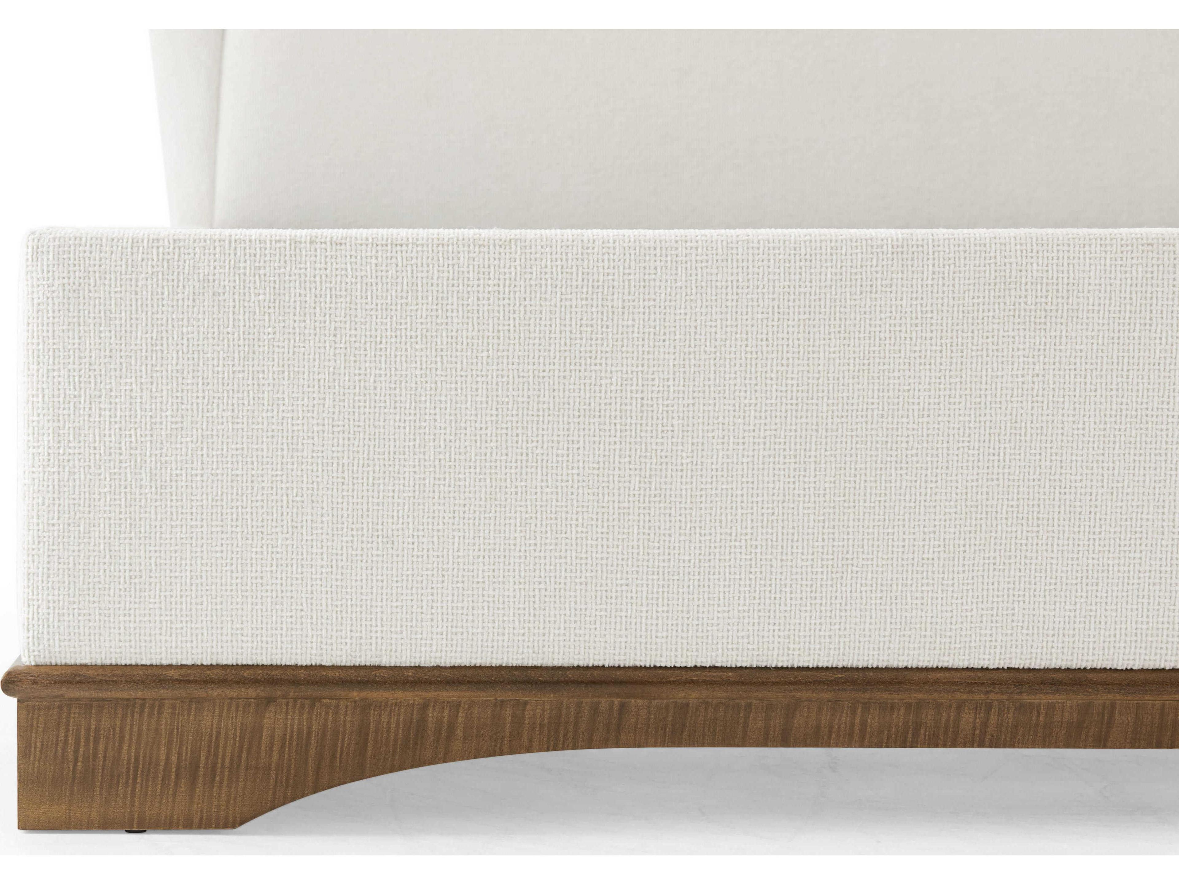 Theodore Alexander Origins Landmark White Sycamore Wood King Platform Bed