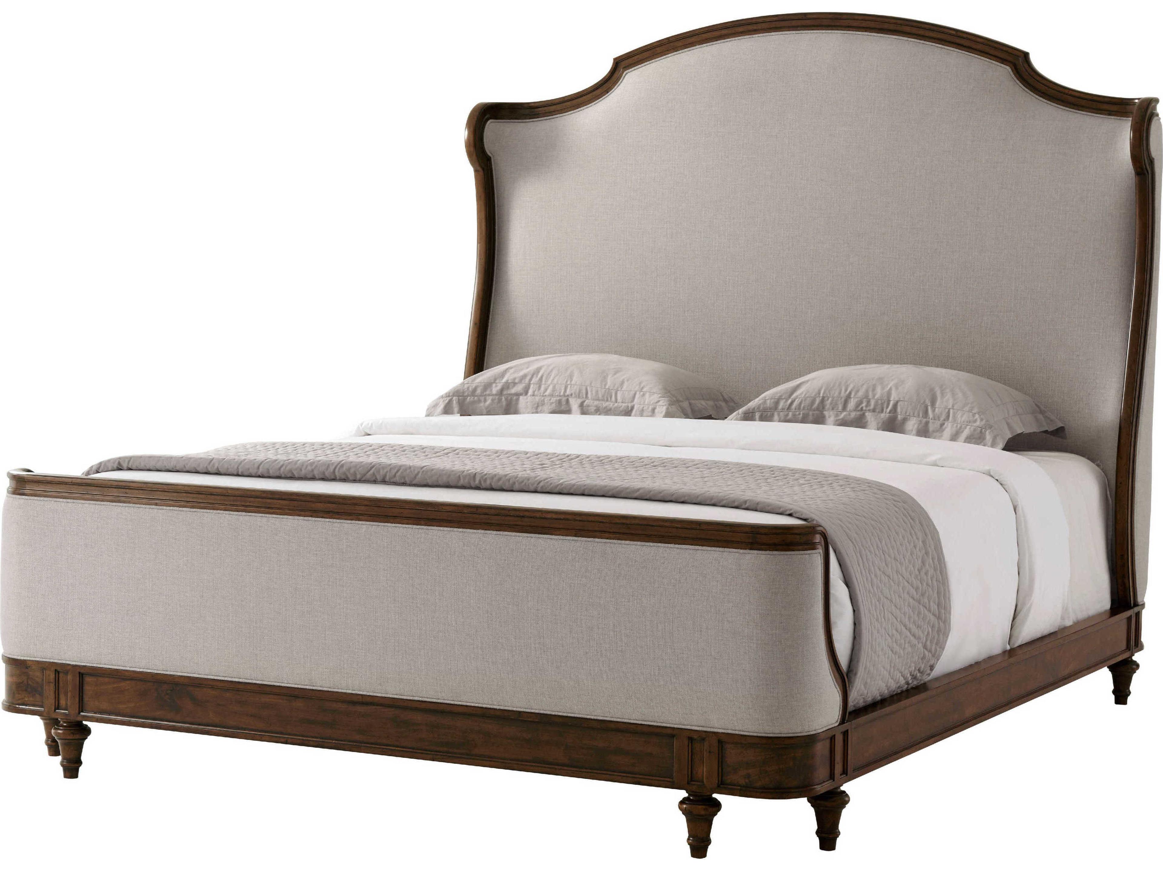 Tavel The Madeleine Avesta Brown Beech Wood California King Panel Bed