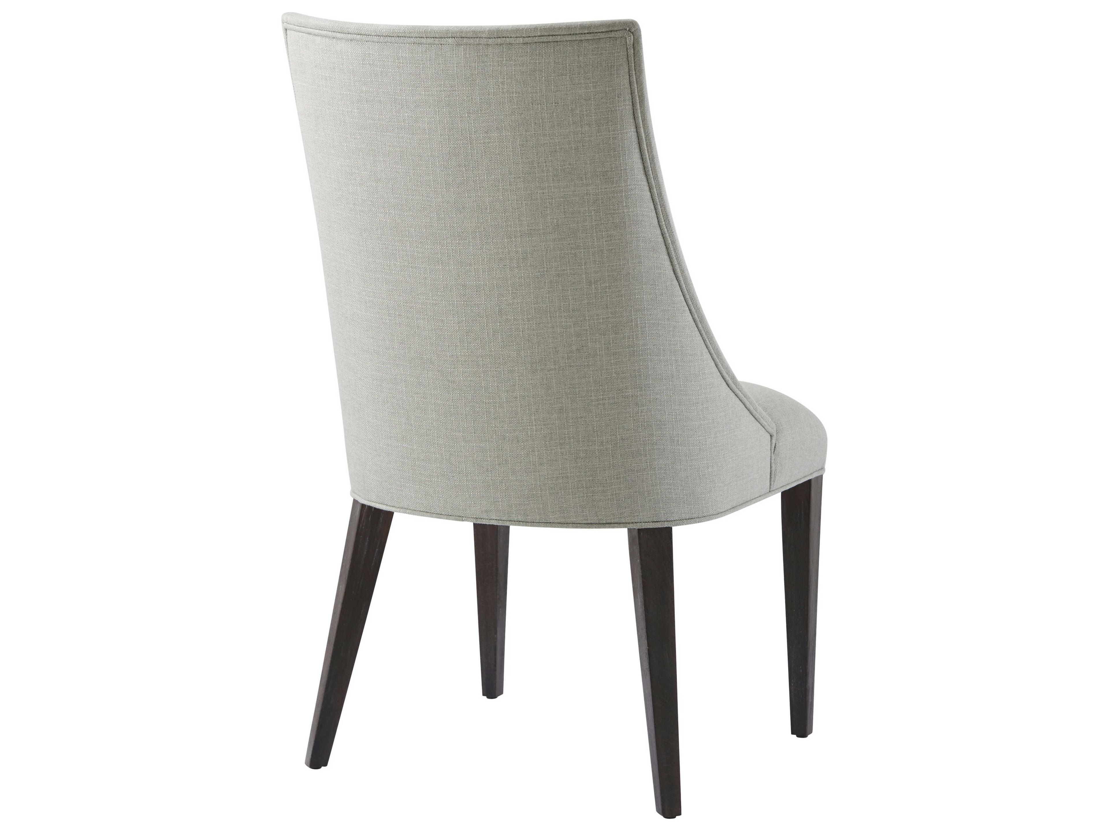 Theodore Alexander Ta Studio Beech Wood Black Upholstered Adele Side Dining Chair