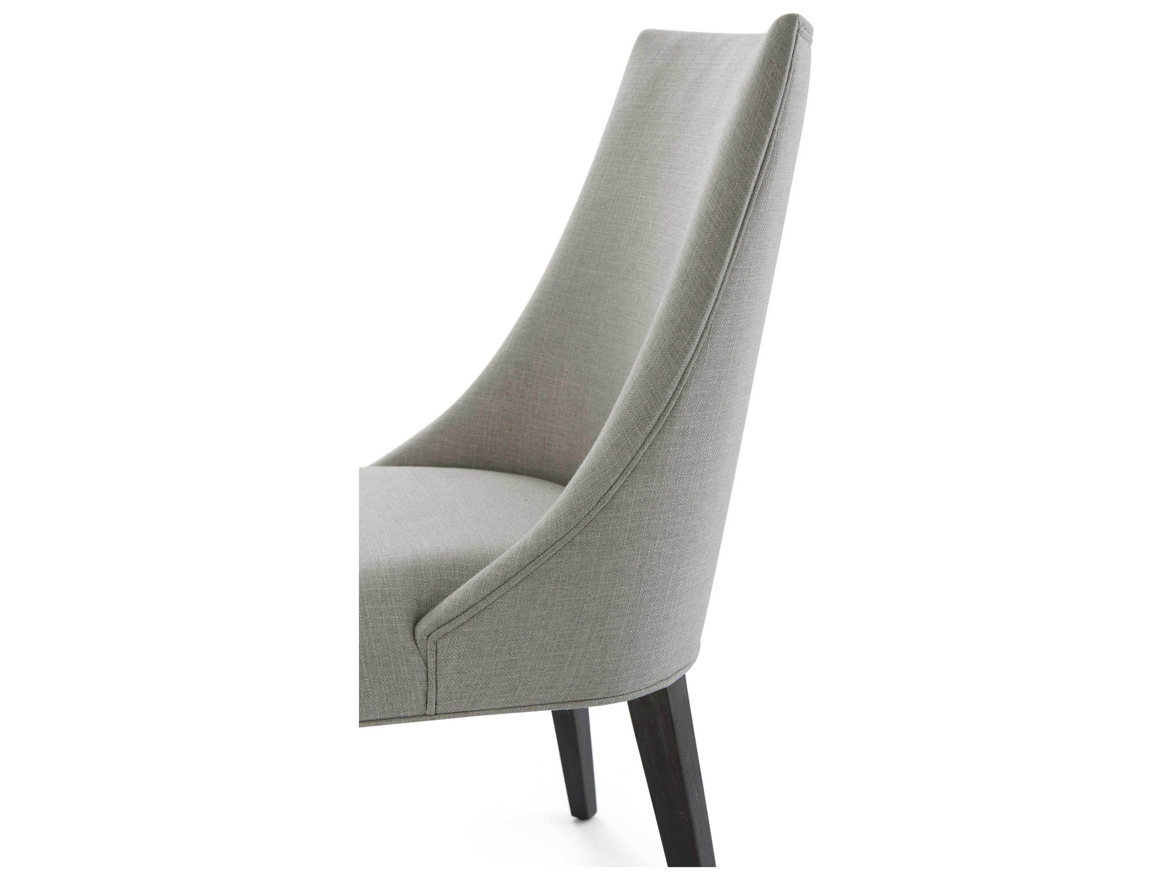 Theodore Alexander Ta Studio Beech Wood Black Upholstered Adele Side Dining Chair