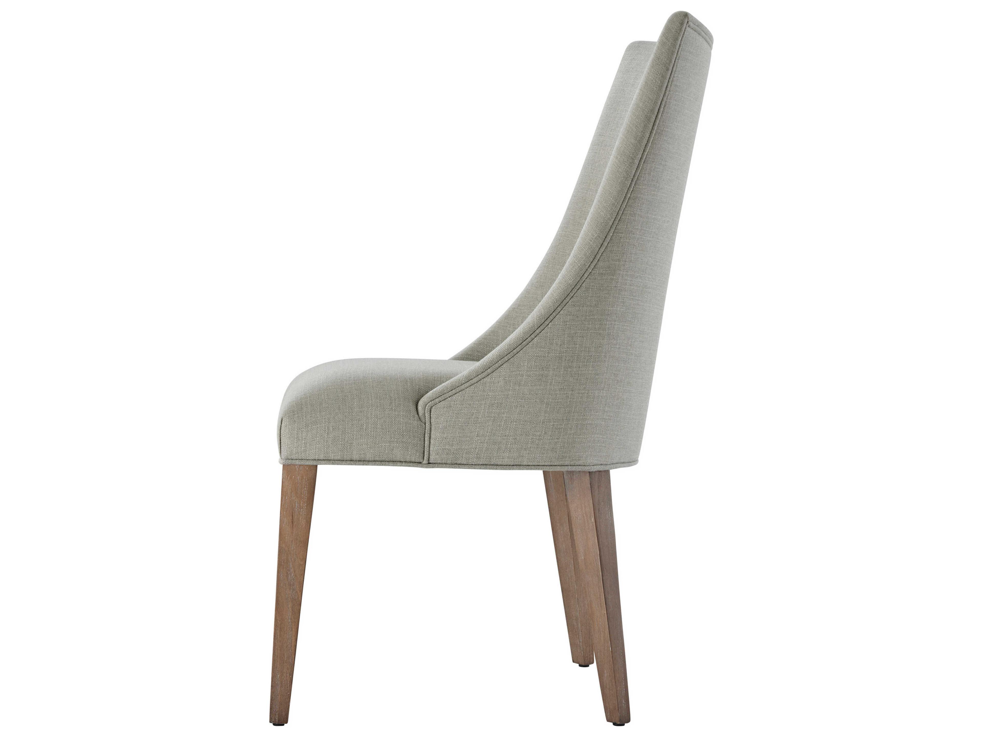 Theodore Alexander Ta Studio Beech Wood Beige Upholstered Adele Side Dining Chair