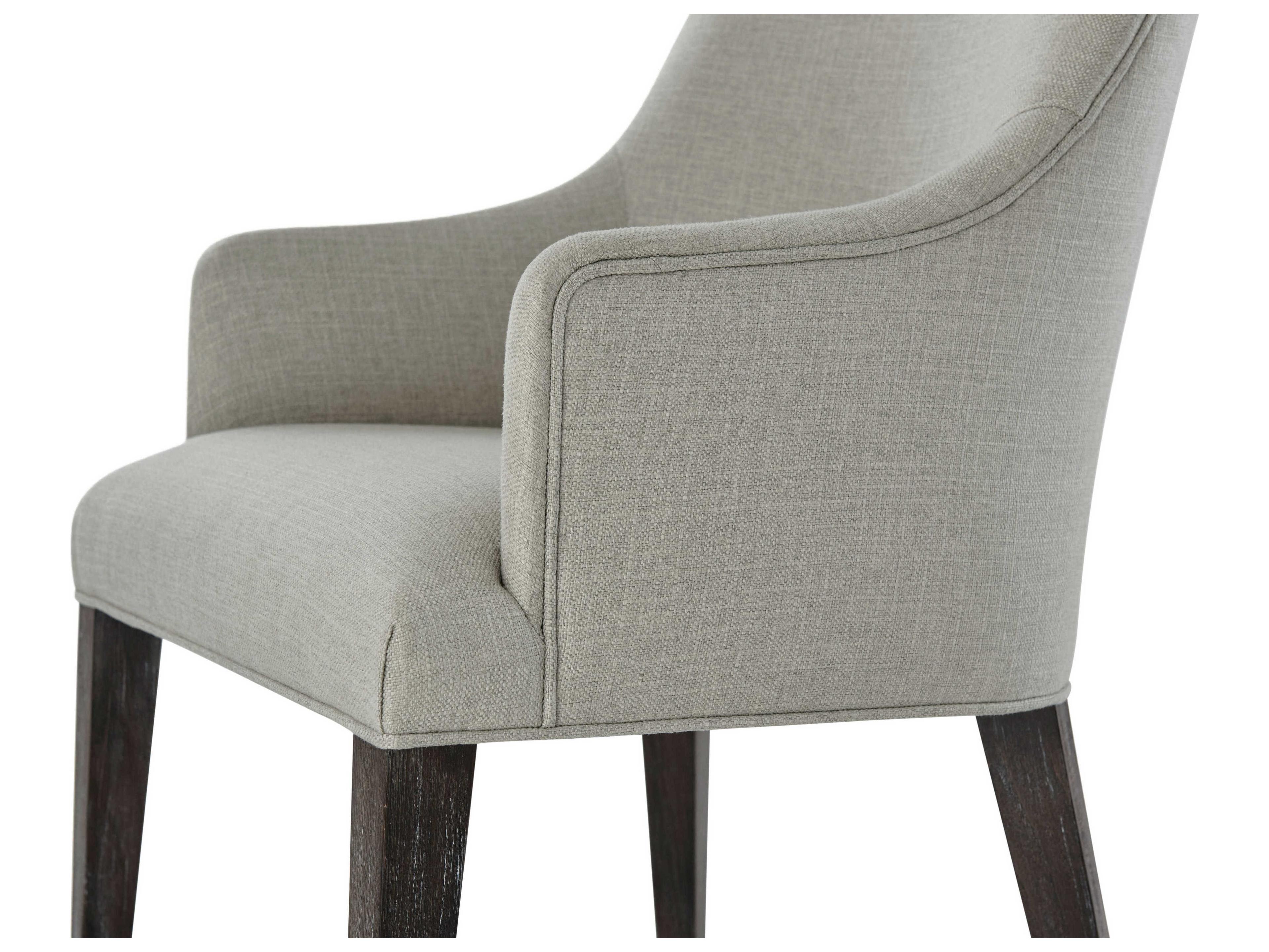 Theodore Alexander Ta Studio Beech Wood Black Upholstered Adele Arm Dining Chair