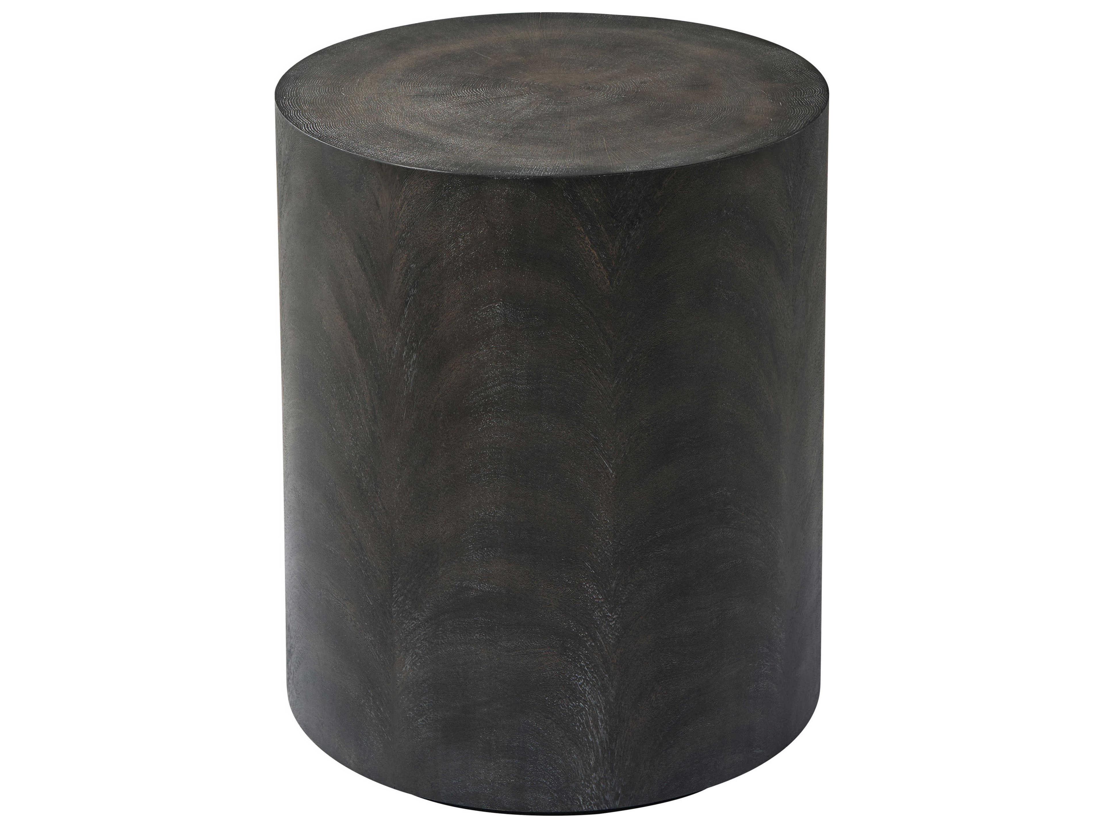 Theodore Alexander Round Wood Ember Jayson End Table
