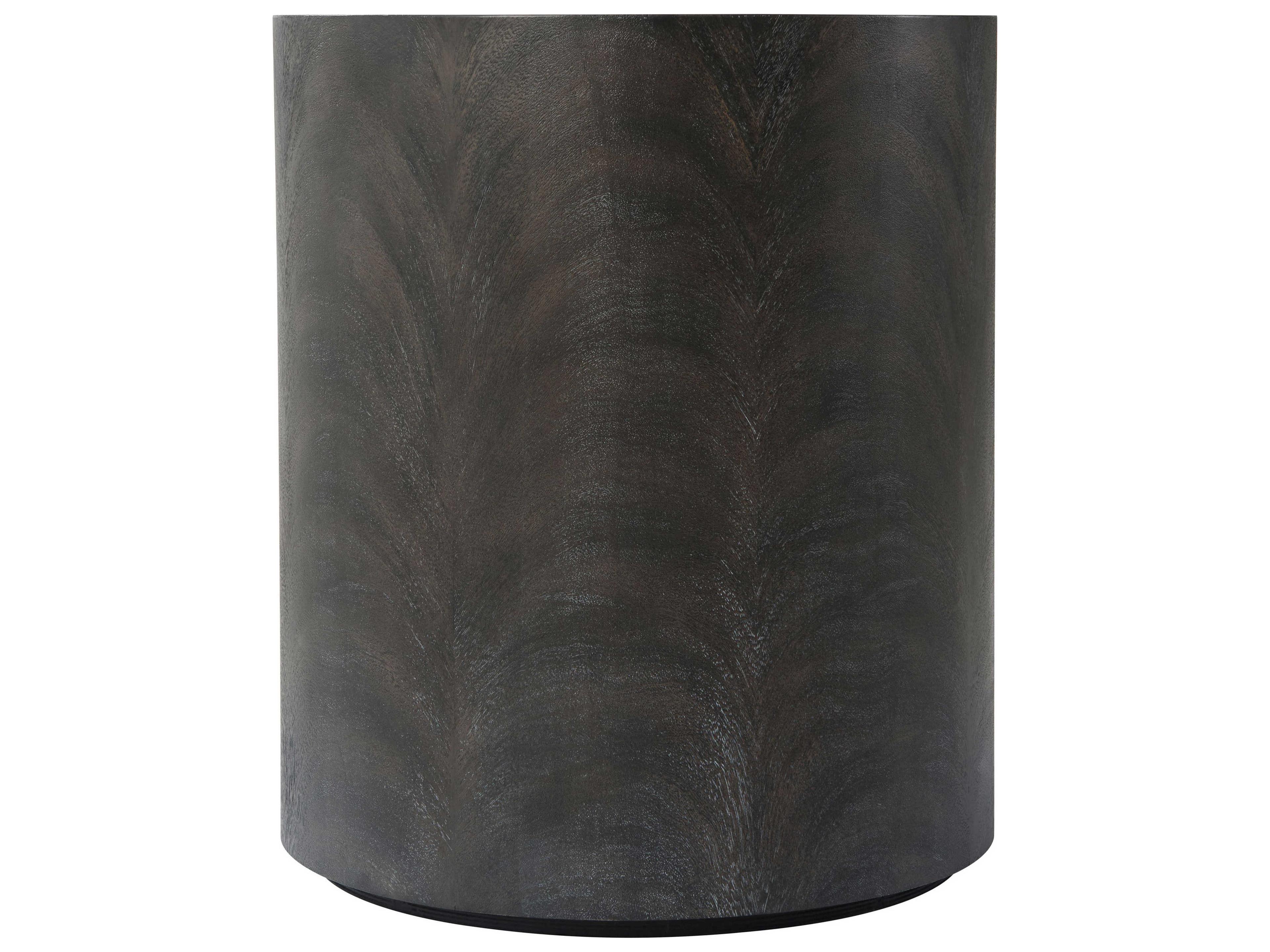 Theodore Alexander Round Wood Ember Jayson End Table