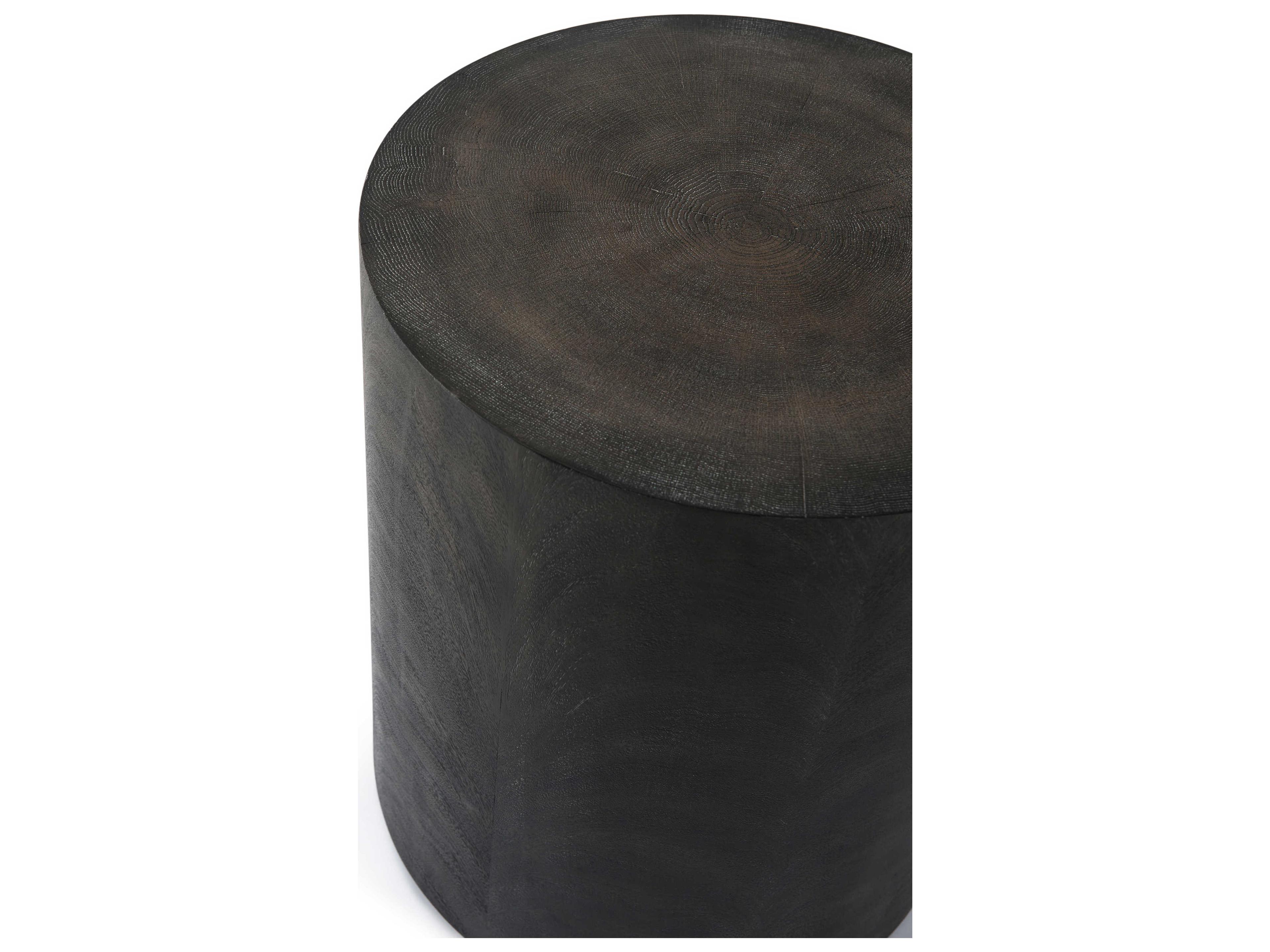 Theodore Alexander Round Wood Ember Jayson End Table