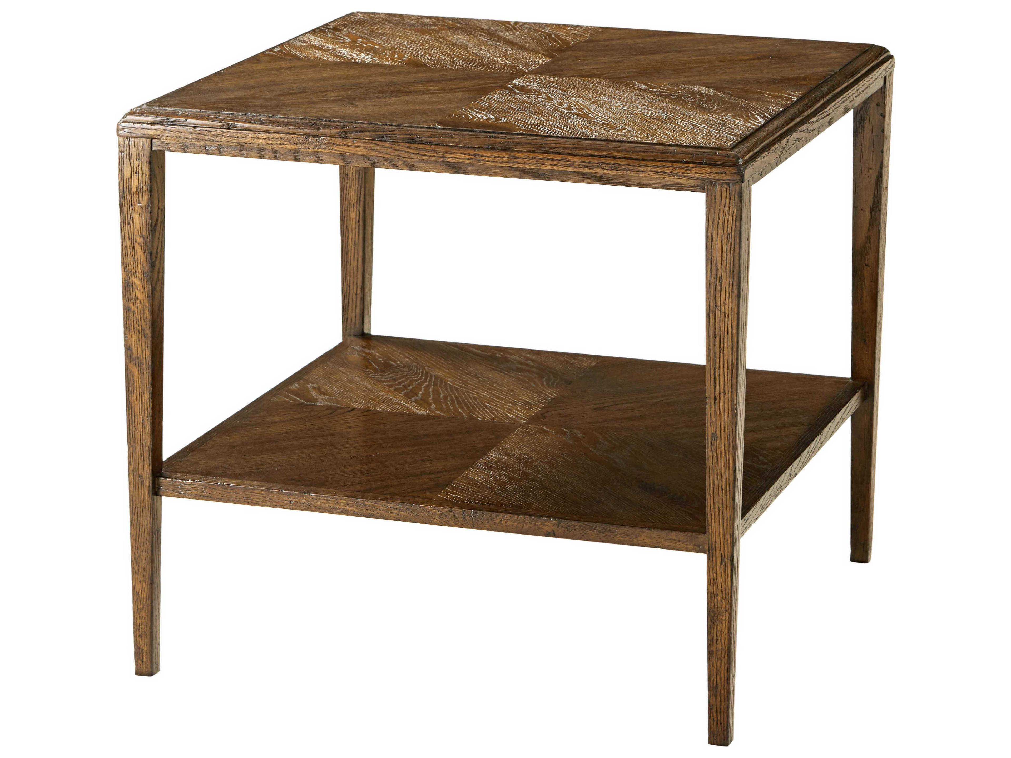 Theodore Alexander Nova Square Wood End Table