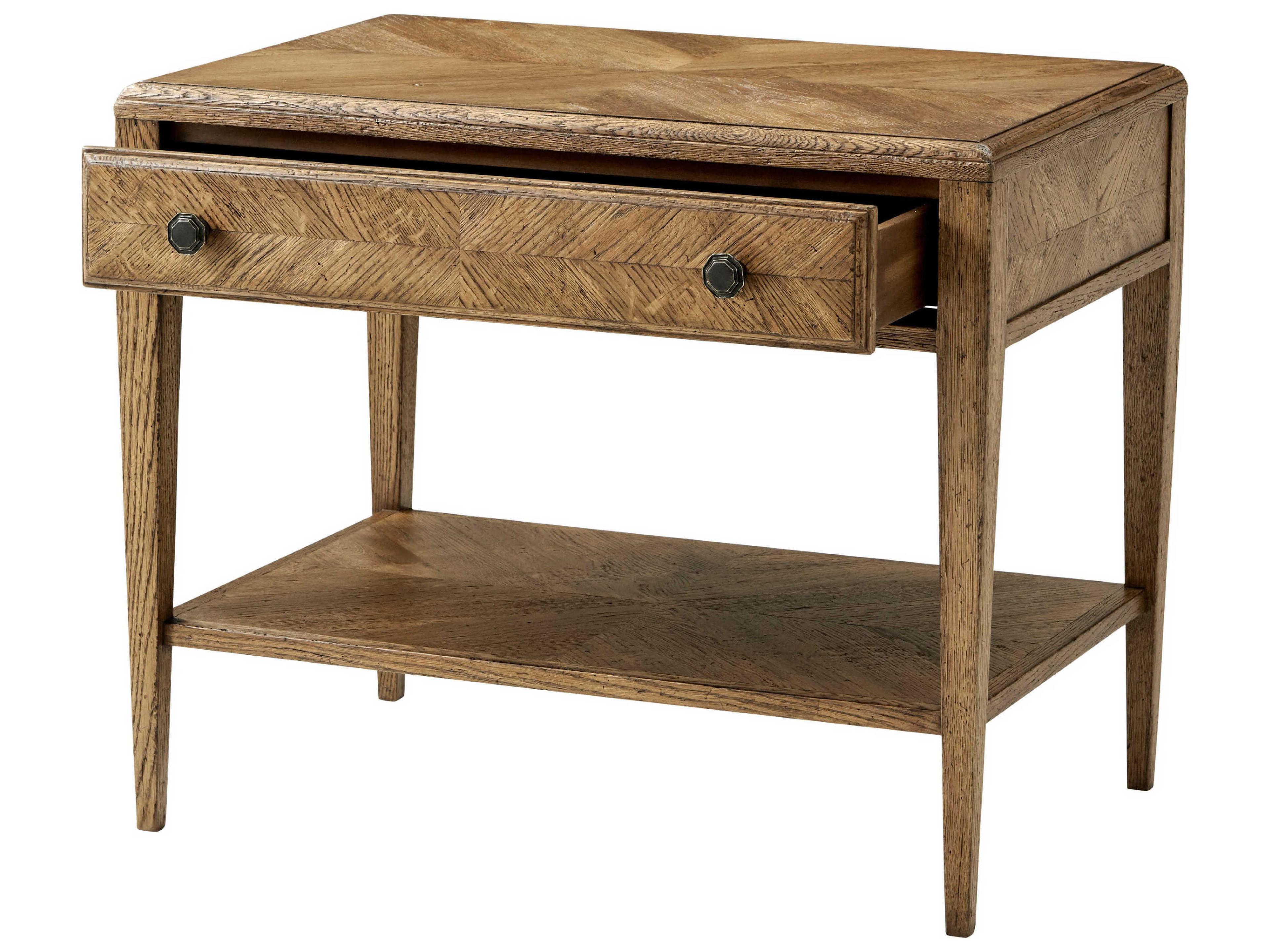Theodore Alexander Nova Rectangular Wood End Table