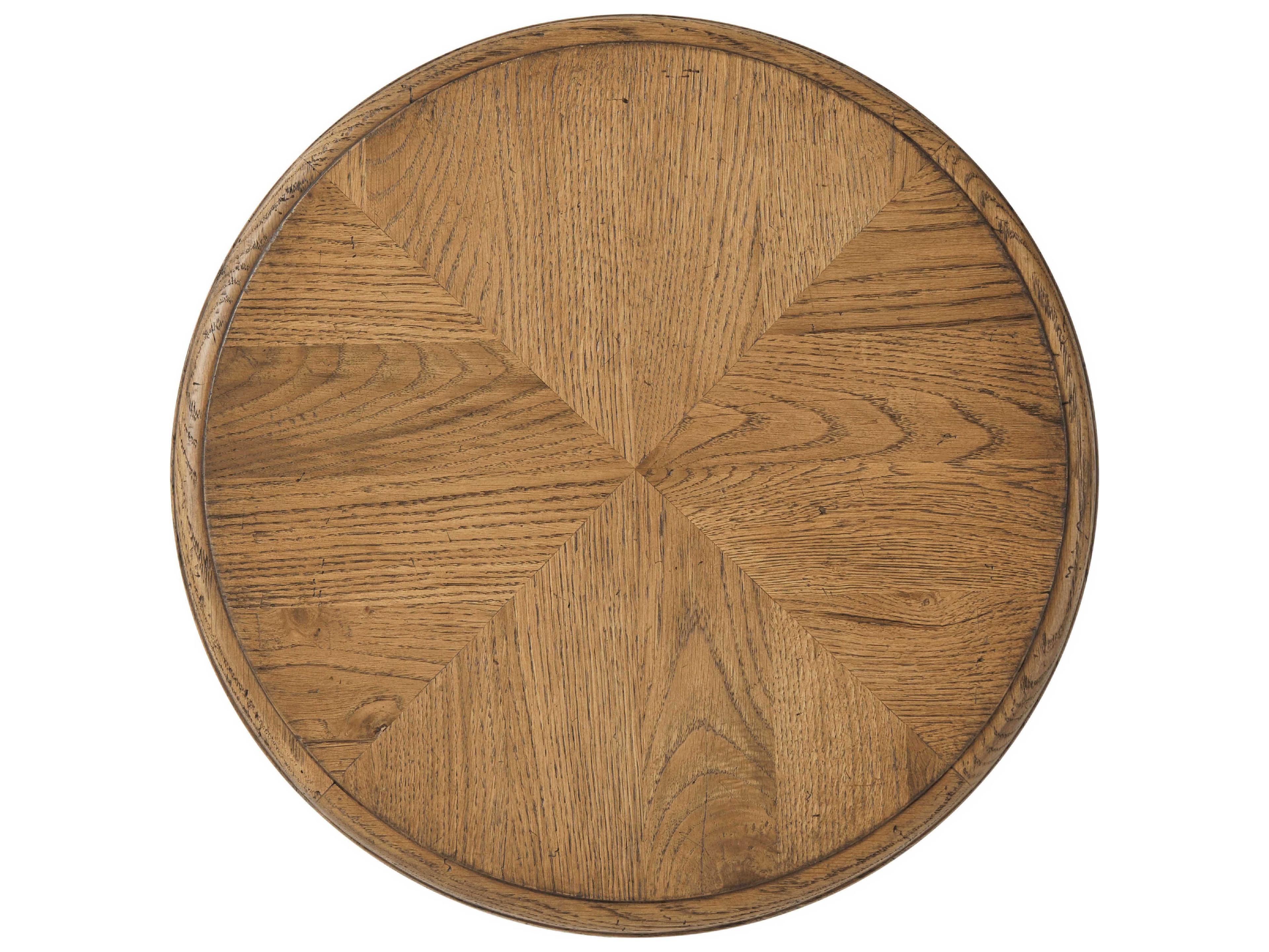 Theodore Alexander Nova Round Wood Two-Tiered End Table