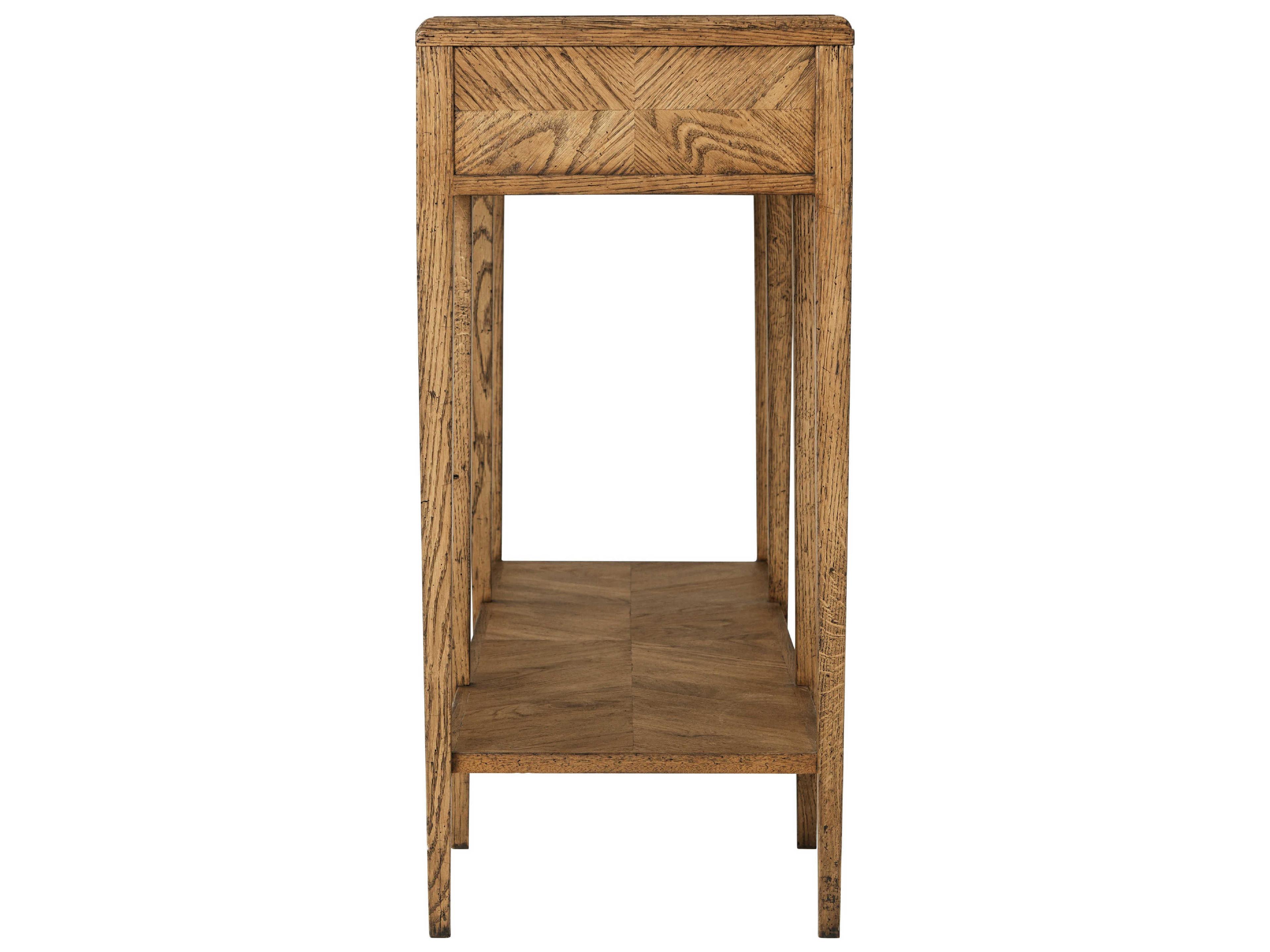 Theodore Alexander Nova Rectangular Wood Two-Tiered Console Table