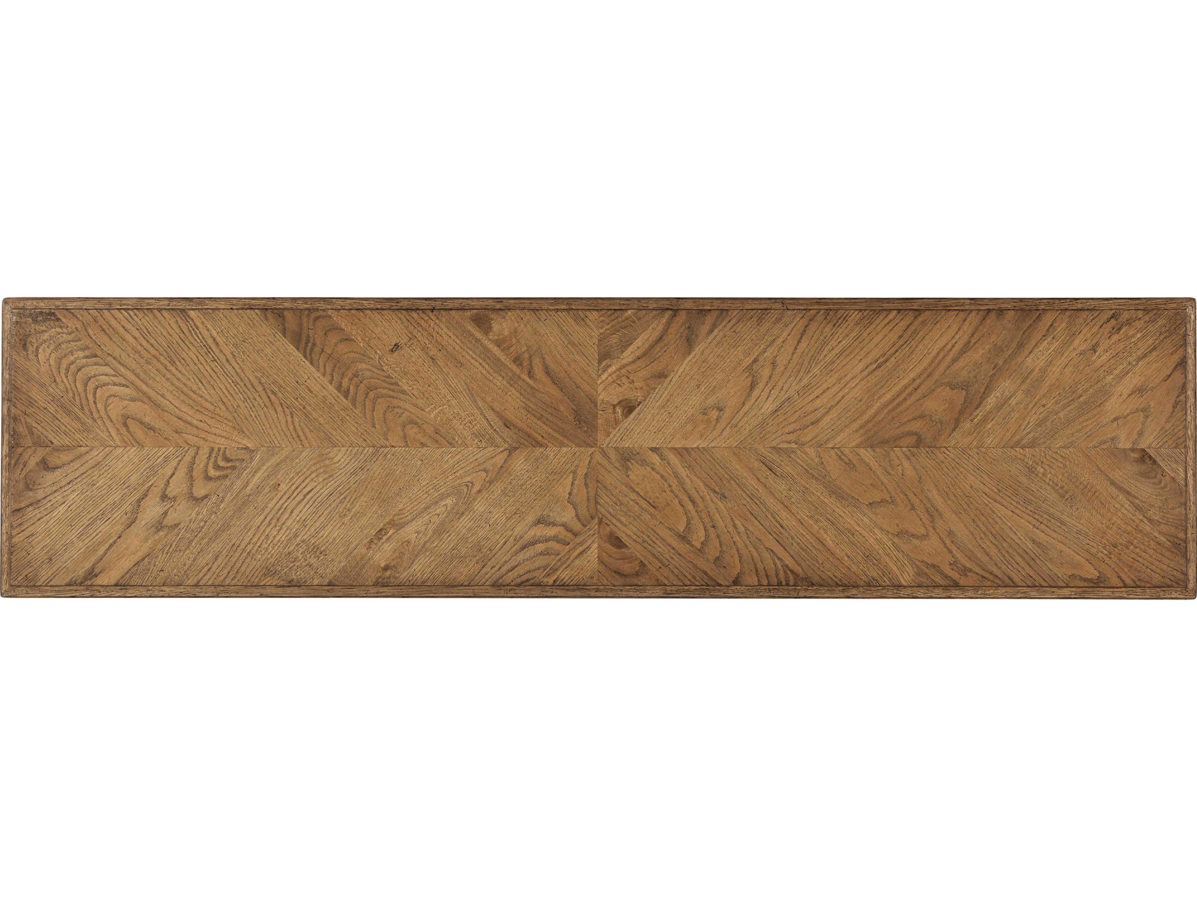 Theodore Alexander Nova Rectangular Wood Two-Tiered Console Table