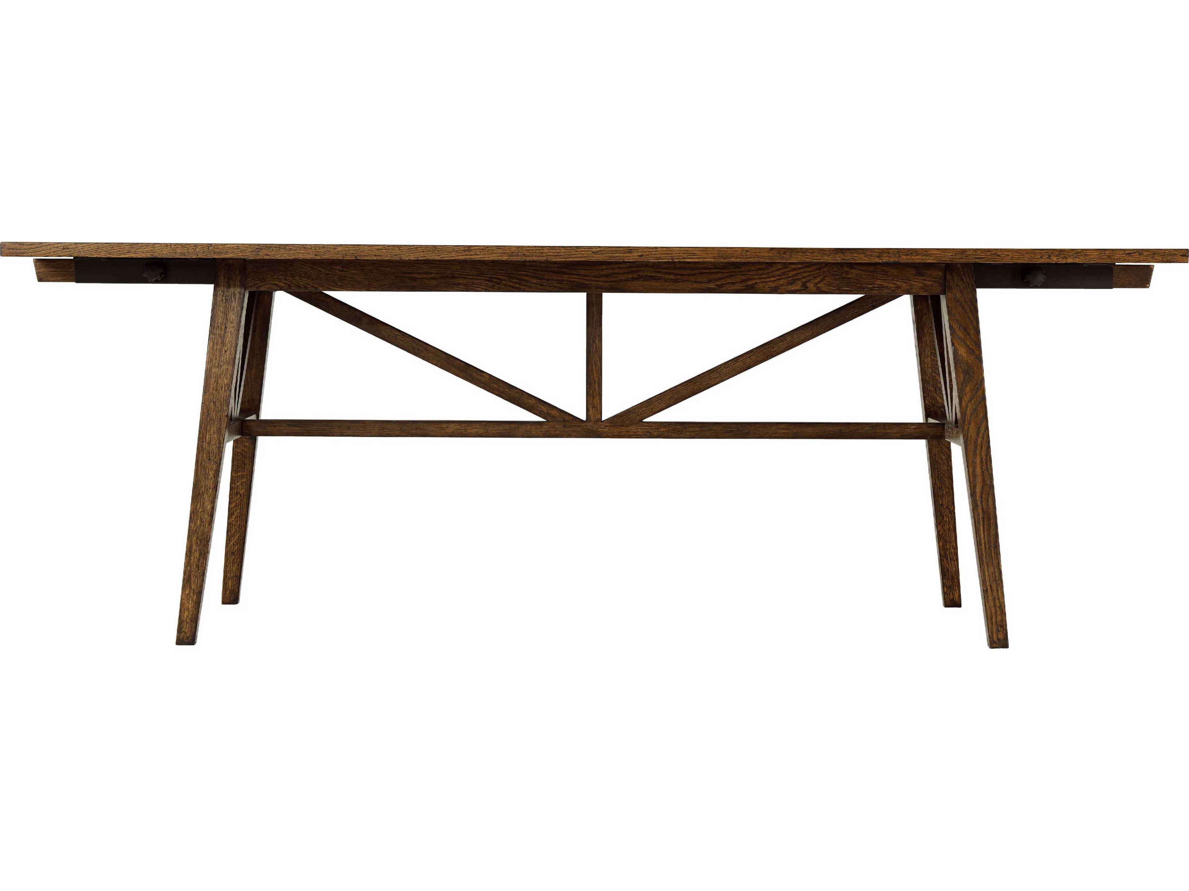 Theodore Alexander Nova Rectangular Wood Extending Dining Table