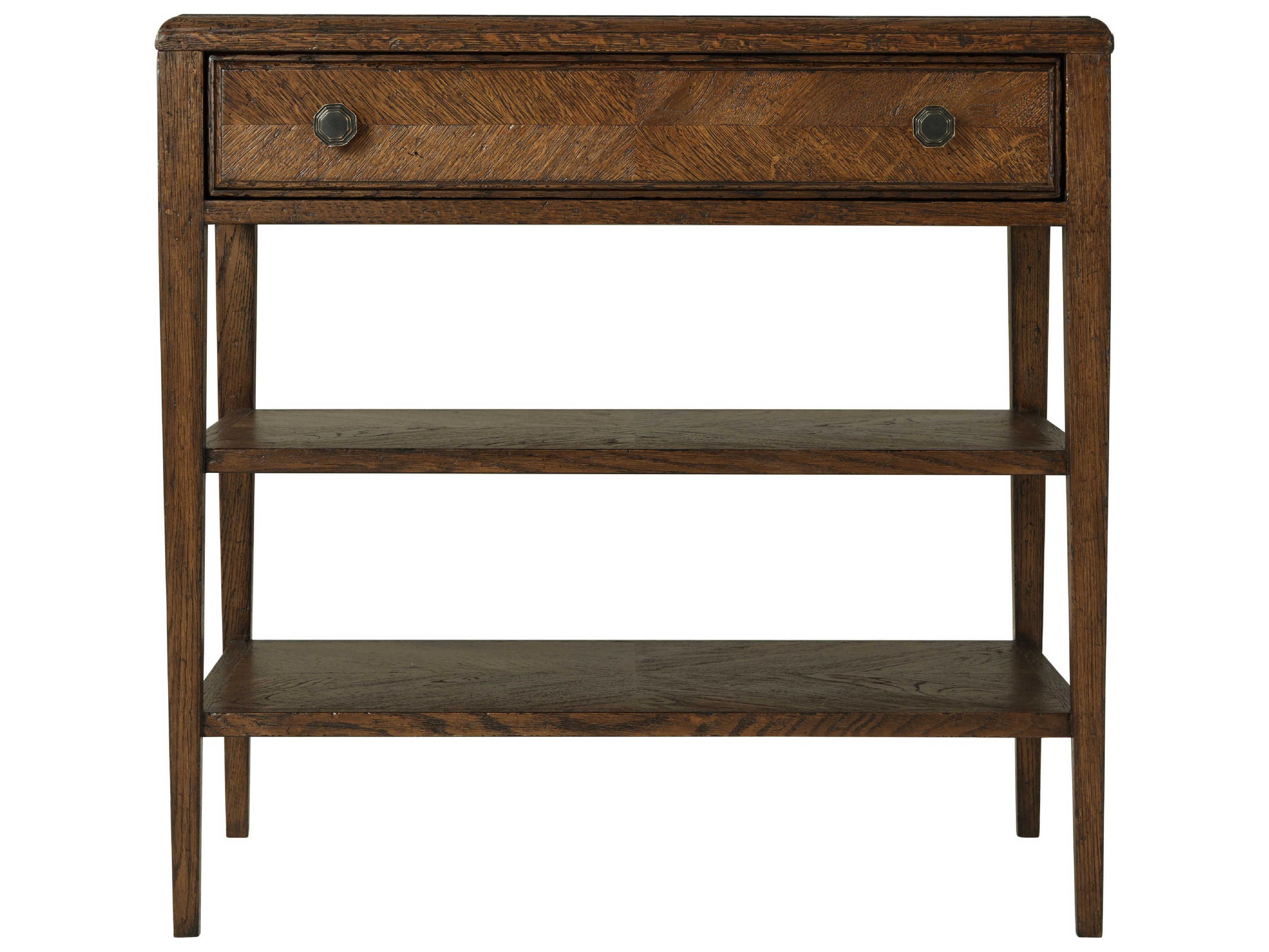 Theodore Alexander Nova 1-Drawer Dusk Two-Tiers Nightstand