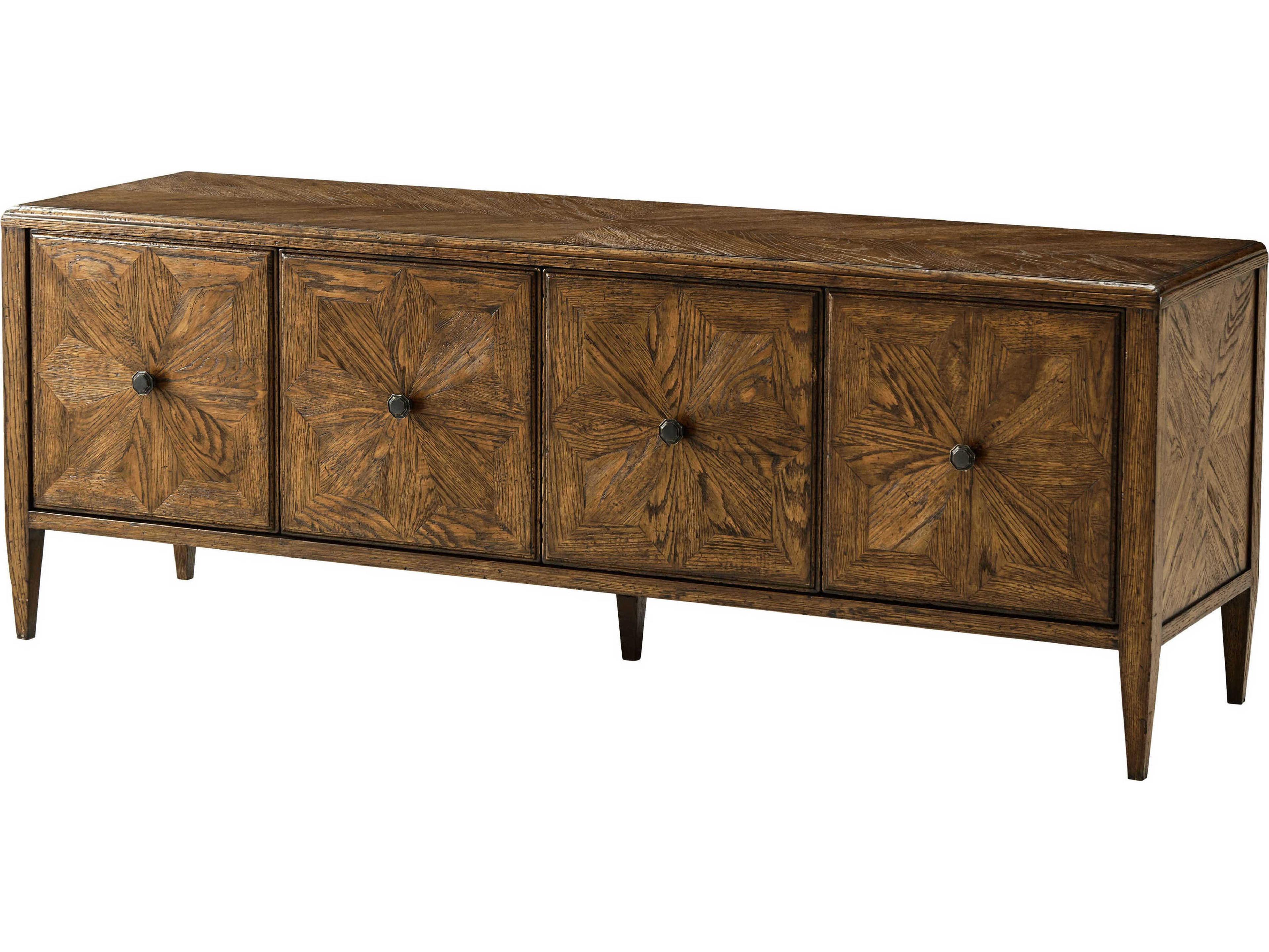 Nova 65" Oak Wood Media Console