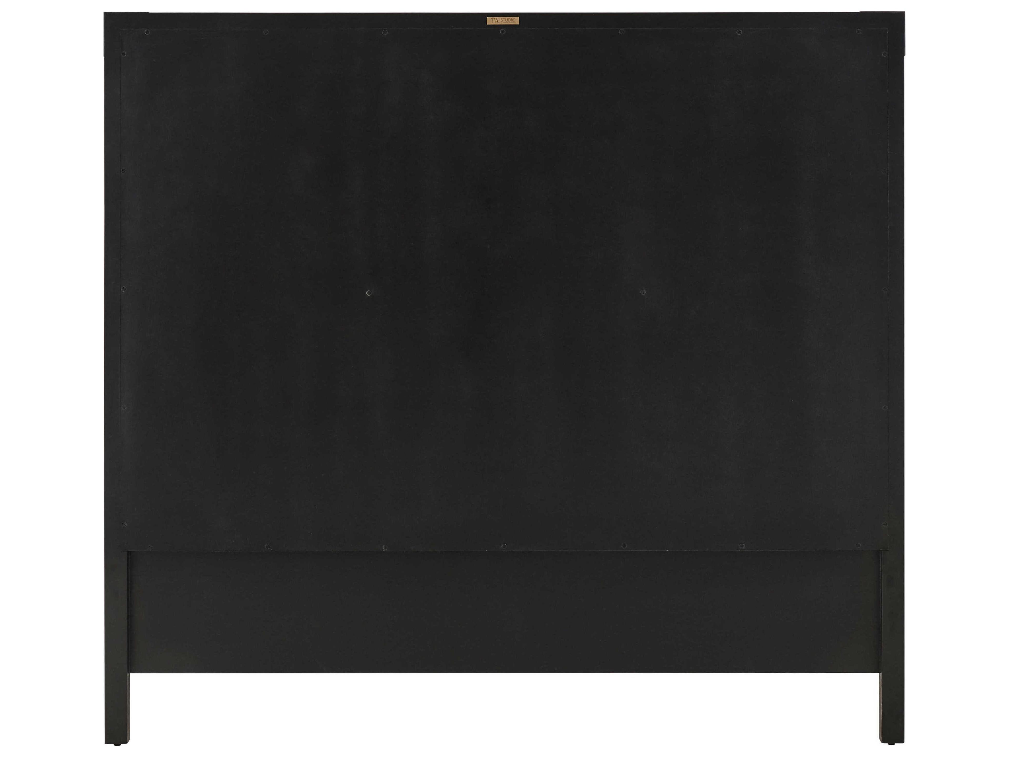 Theodore Alexander Ta Studio Embassy Beige Beech Wood Upholstered Queen Platform Bed