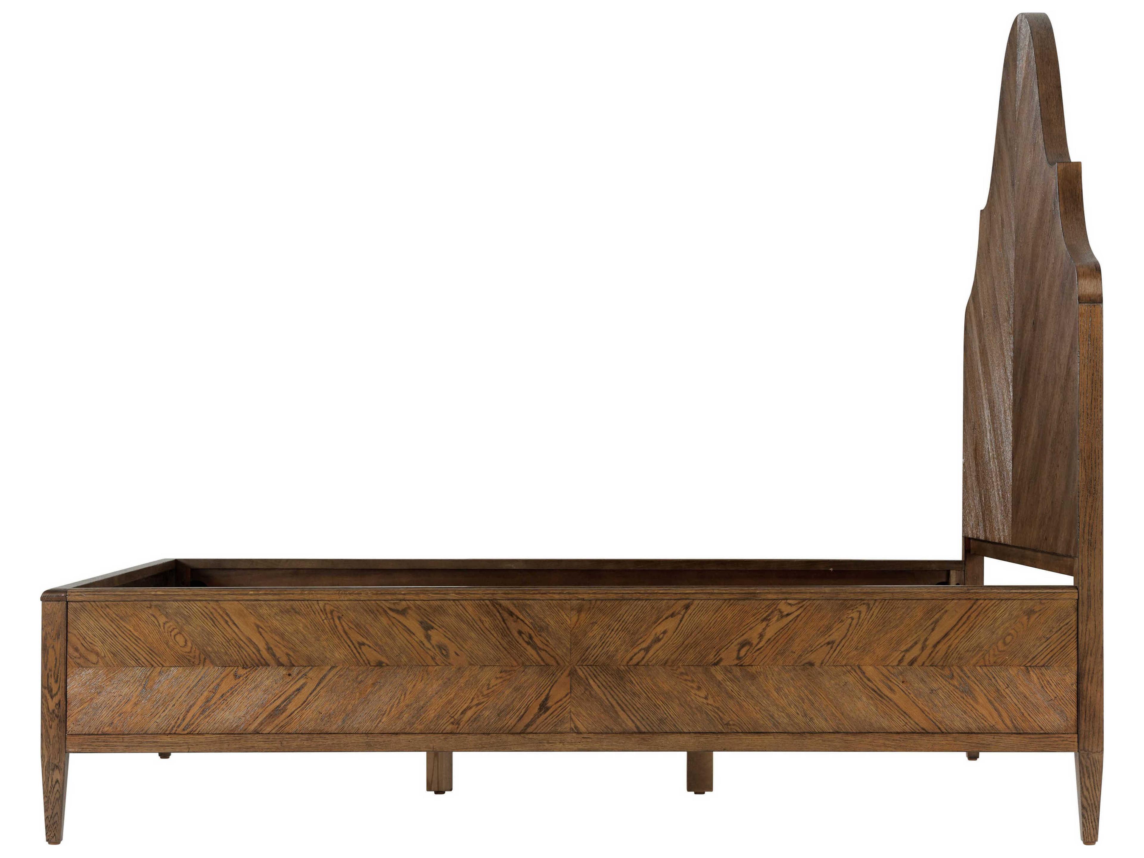 Theodore Alexander Nova Brown Solid Wood Queen Platform Bed