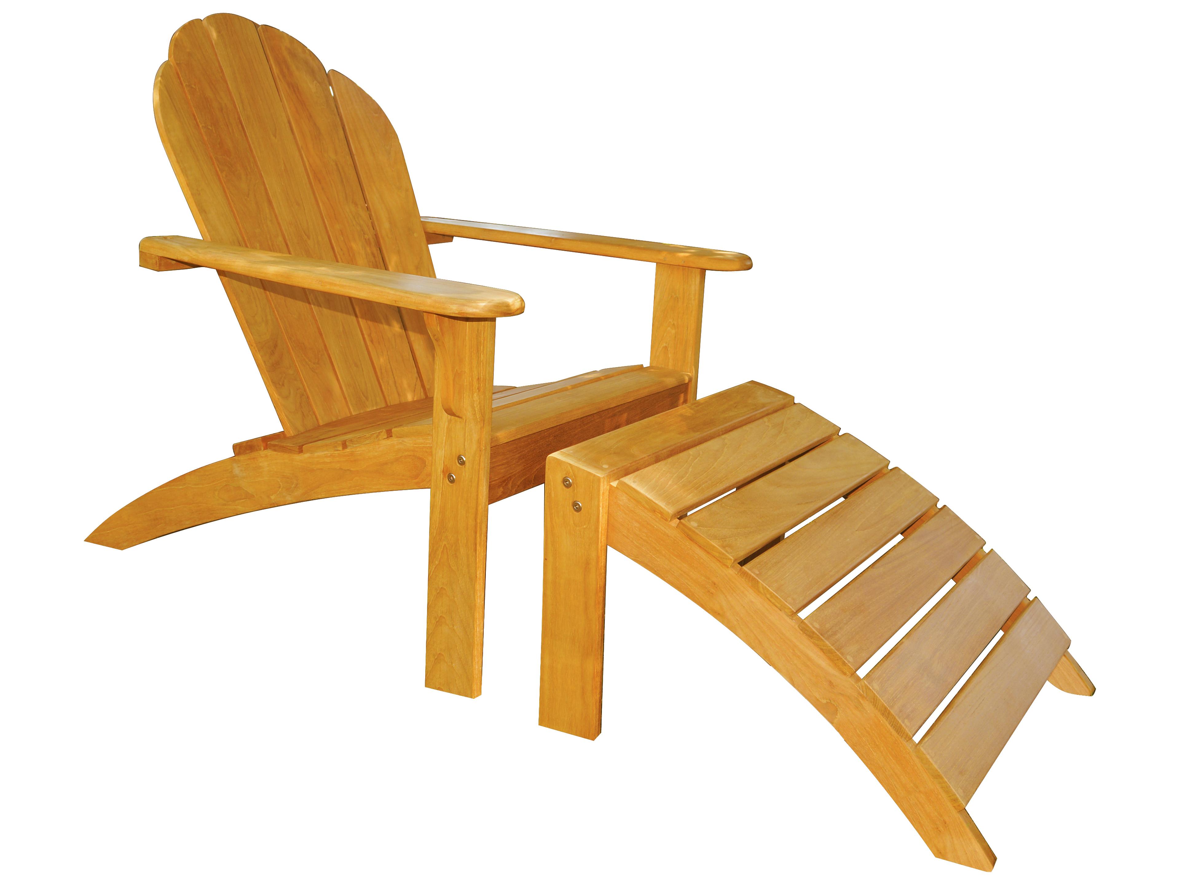 Three Birds Casual Adirondack Teak Wood Chair