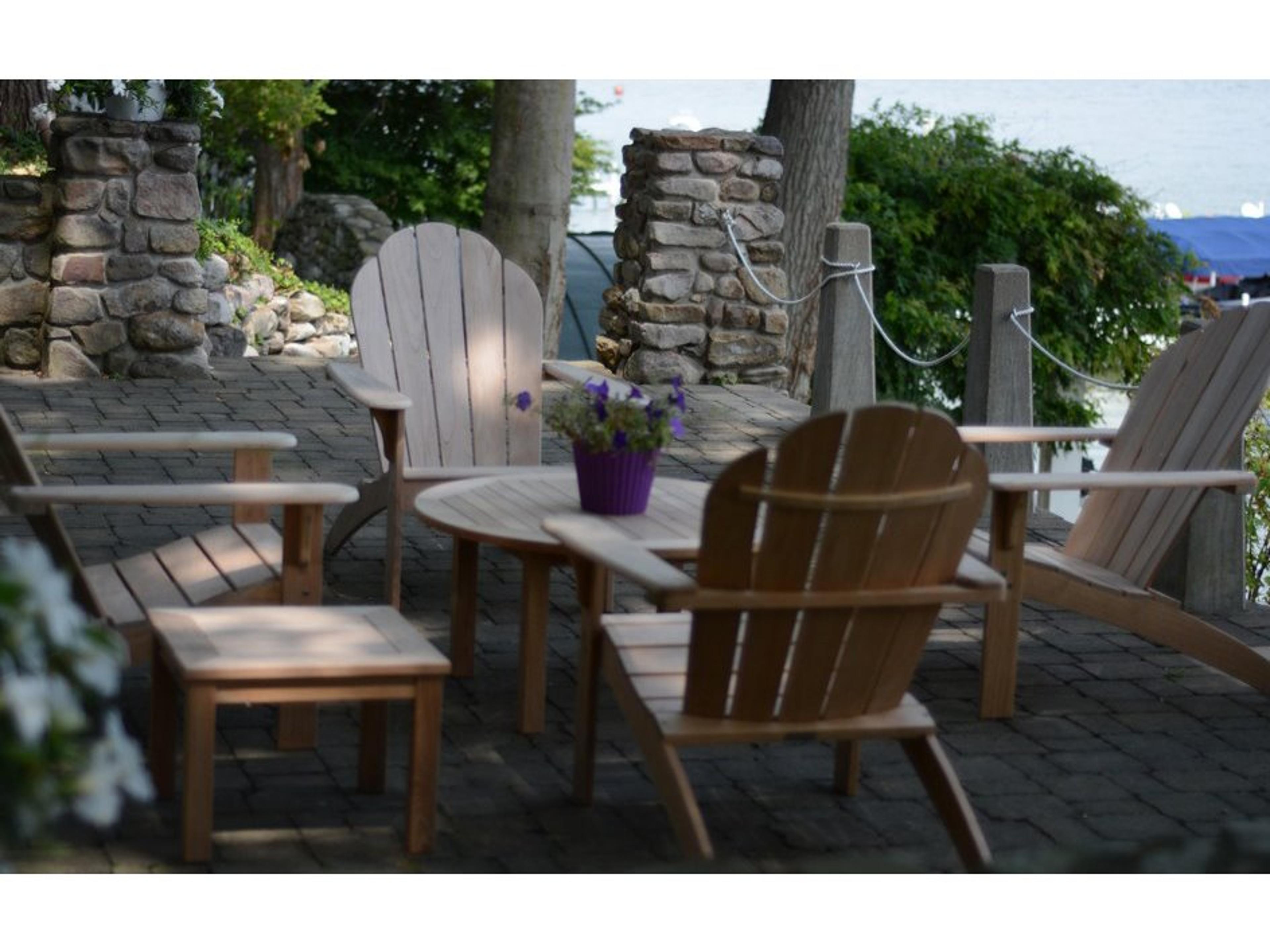 Adirondack Natural Teak Wood Lounge set