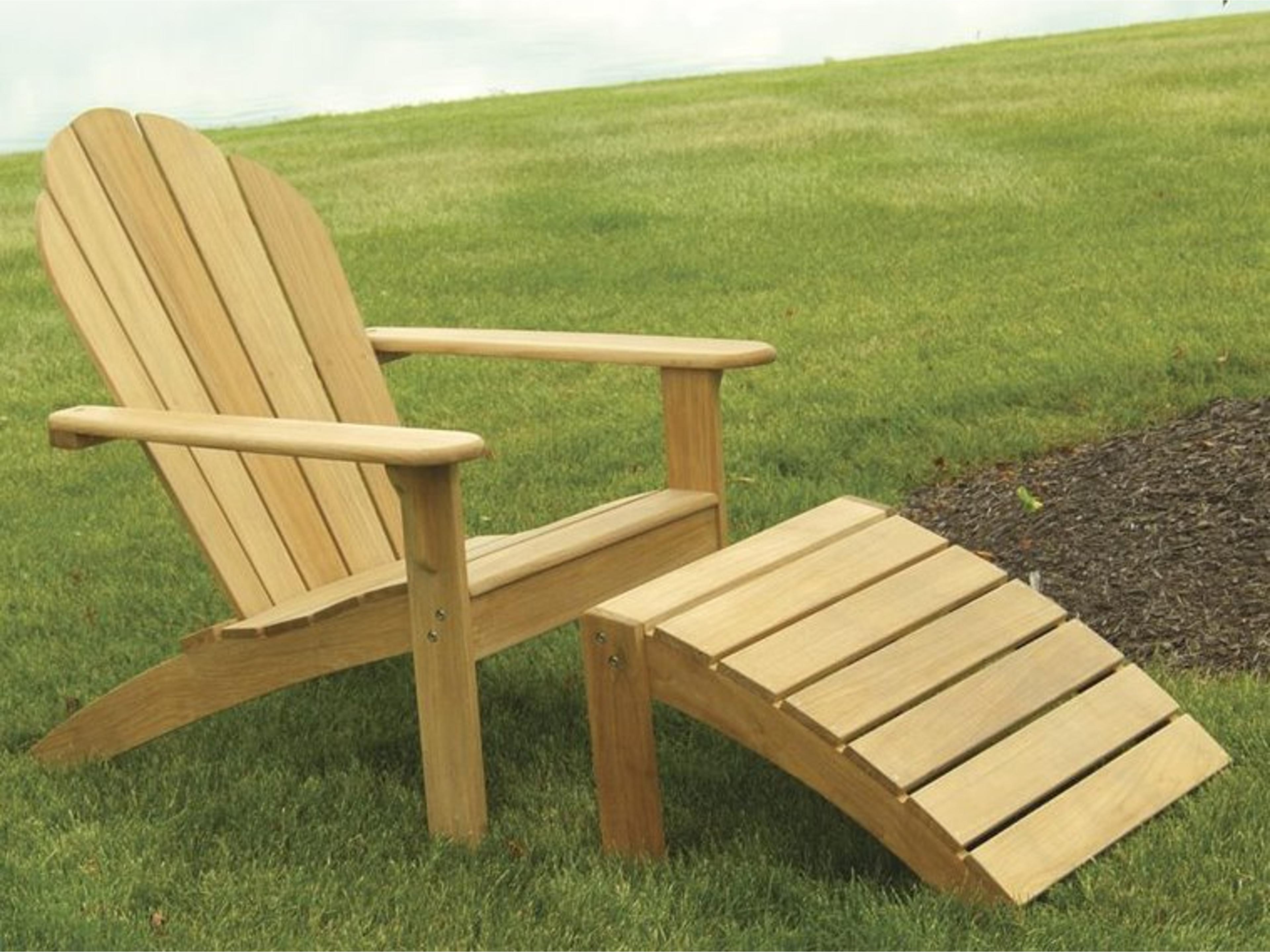 Adirondack Natural Teak Wood Lounge set