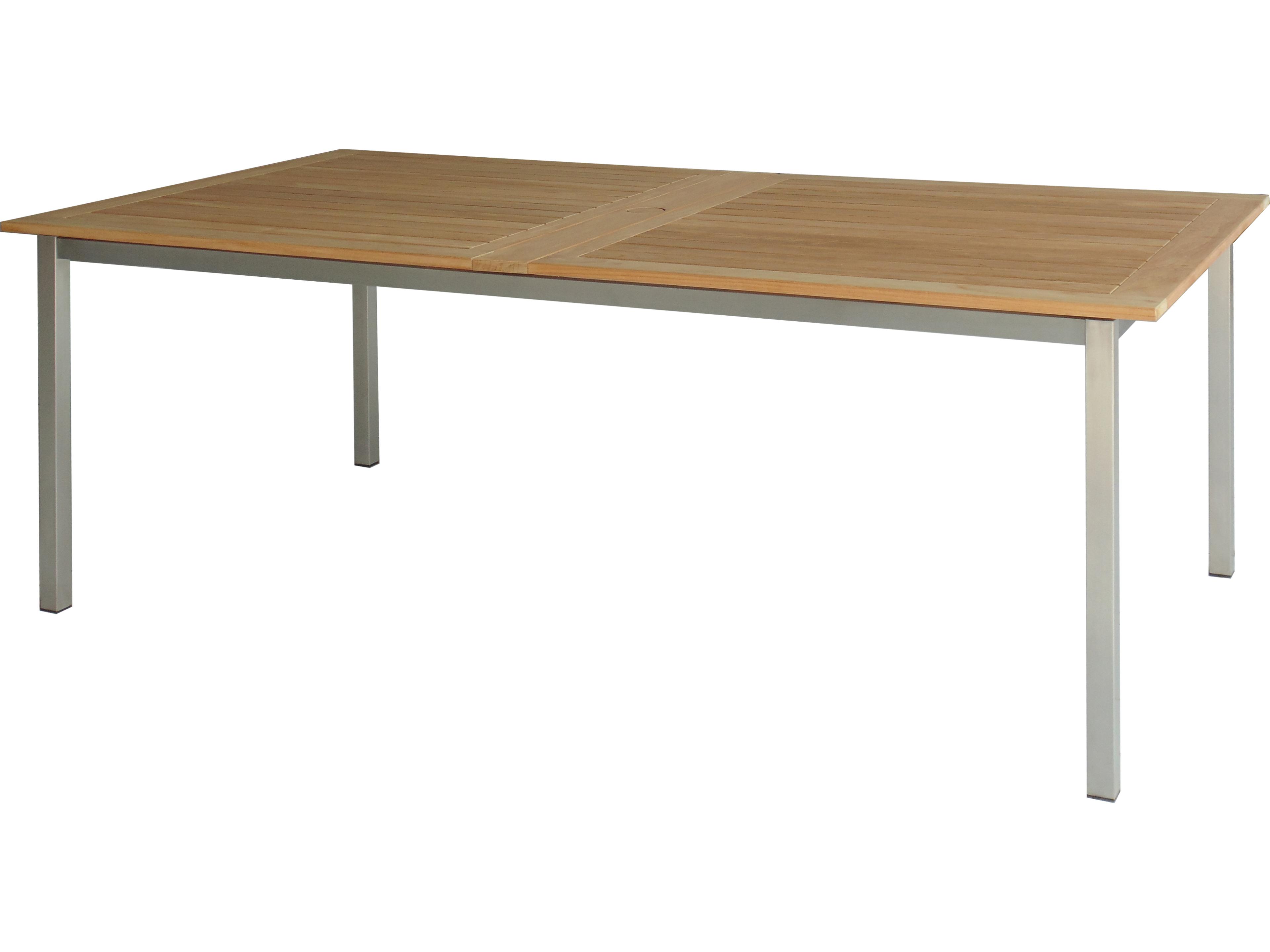 Avanti Stainless Steel Extendable Outdoor Dining Table