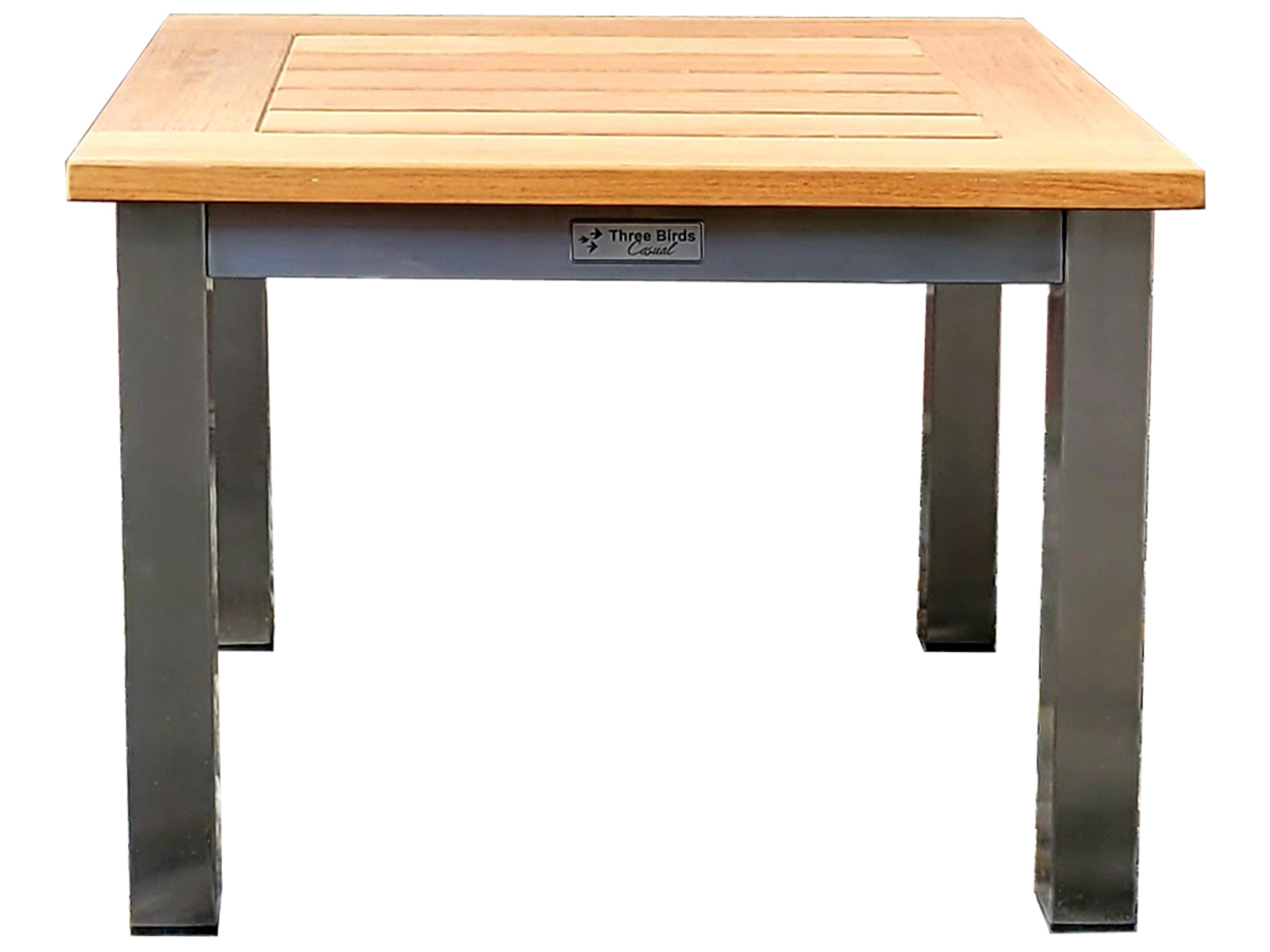 Avanti Stainless Steel Low Square Outdoor Side Table