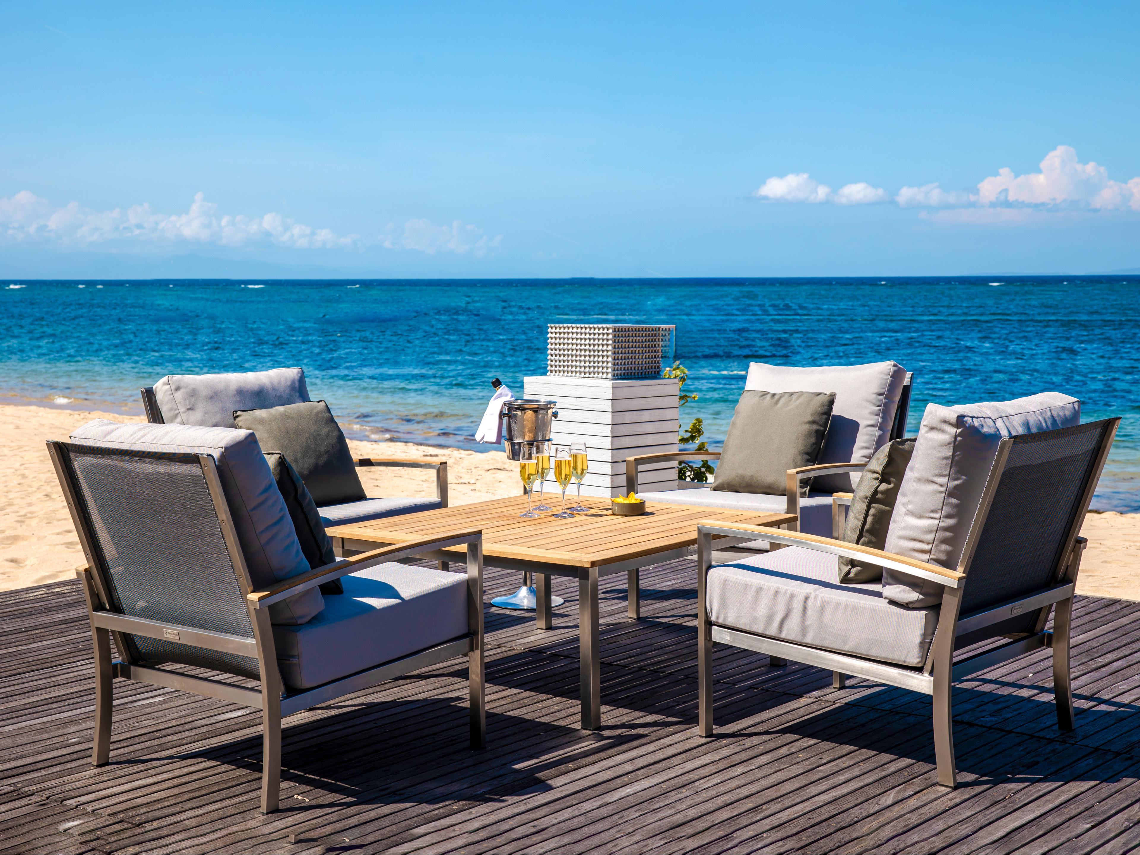 Three Birds Casual Avanti Steel Cushion Patio Lounge Chair