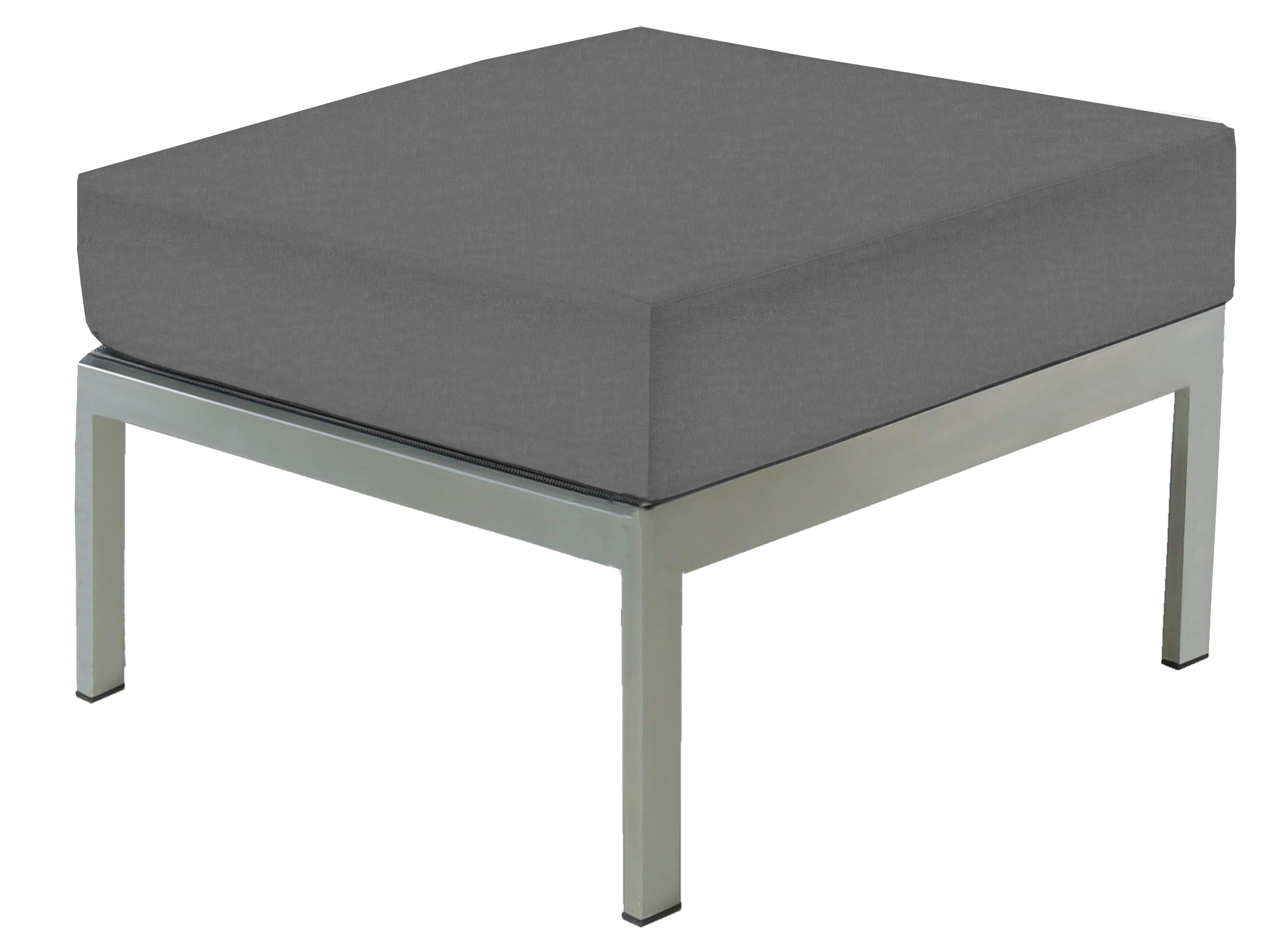 Three Birds Casual Avanti Steel Cushion Outdoor Patio Ottoman