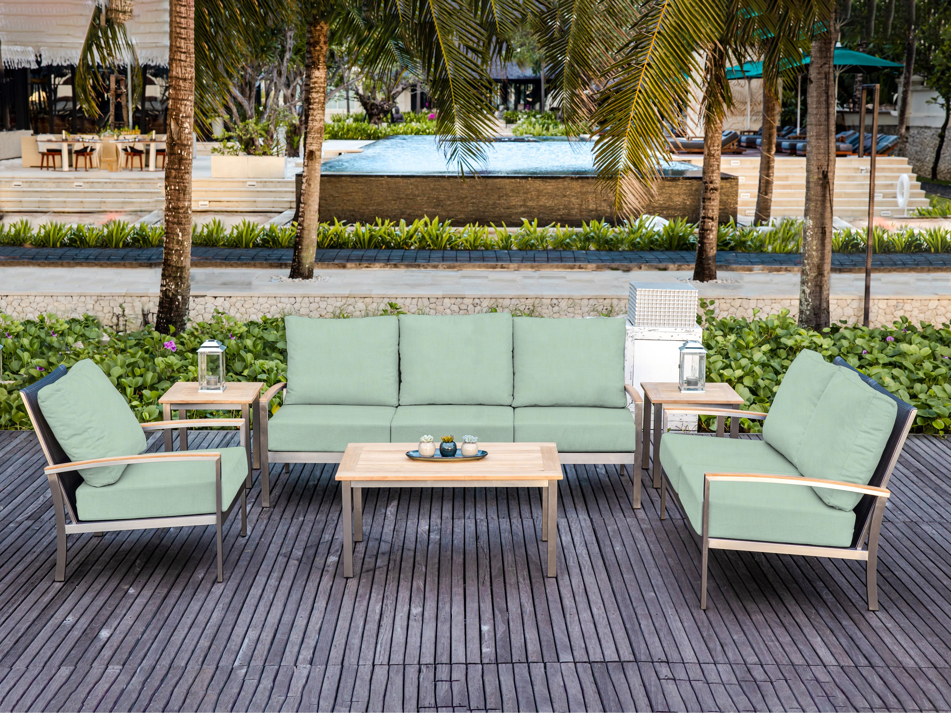 Three Birds Casual Avanti Steel Cushion Outdoor Sofa