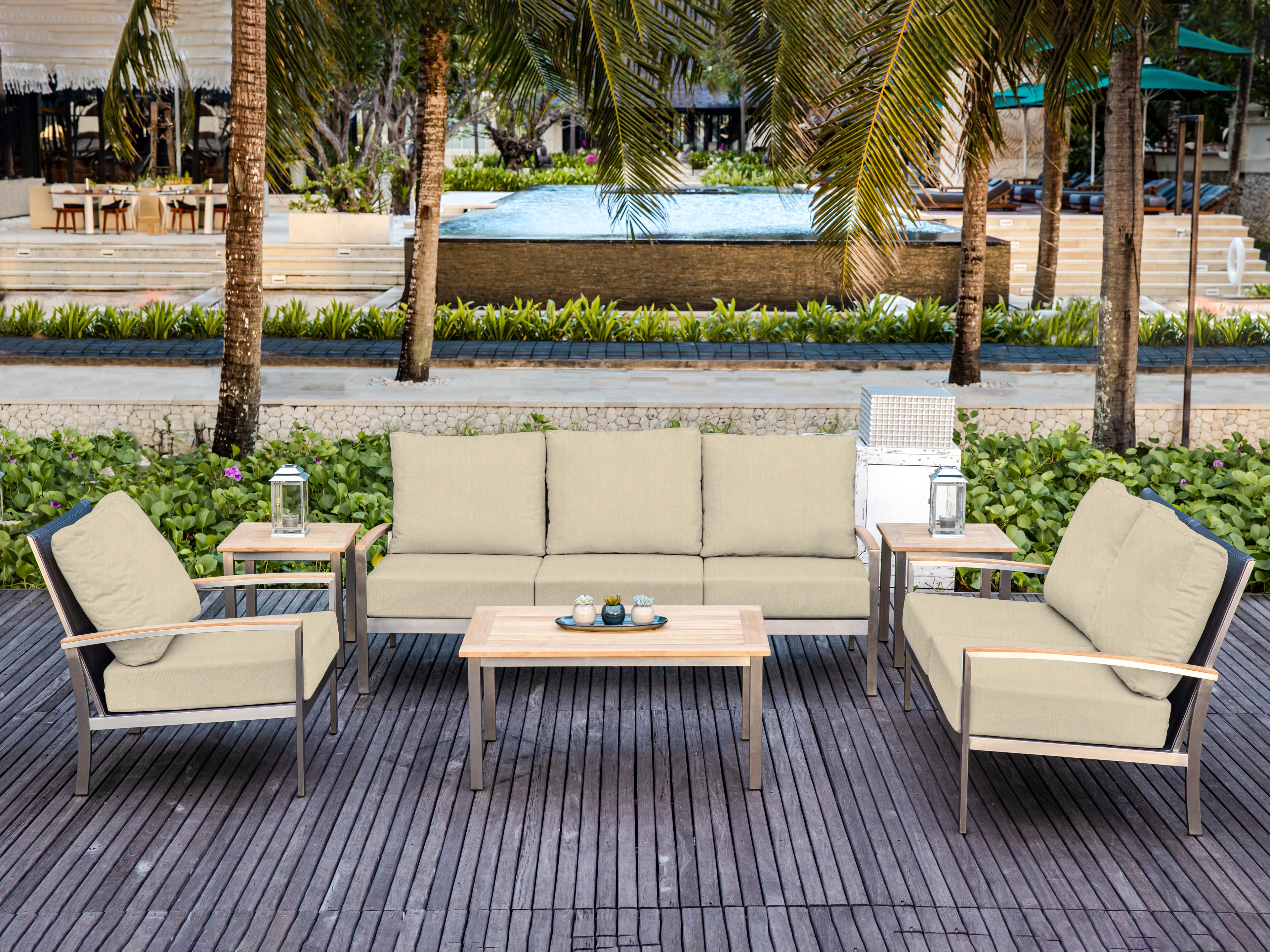 Three Birds Casual Avanti Steel Cushion Outdoor Sofa