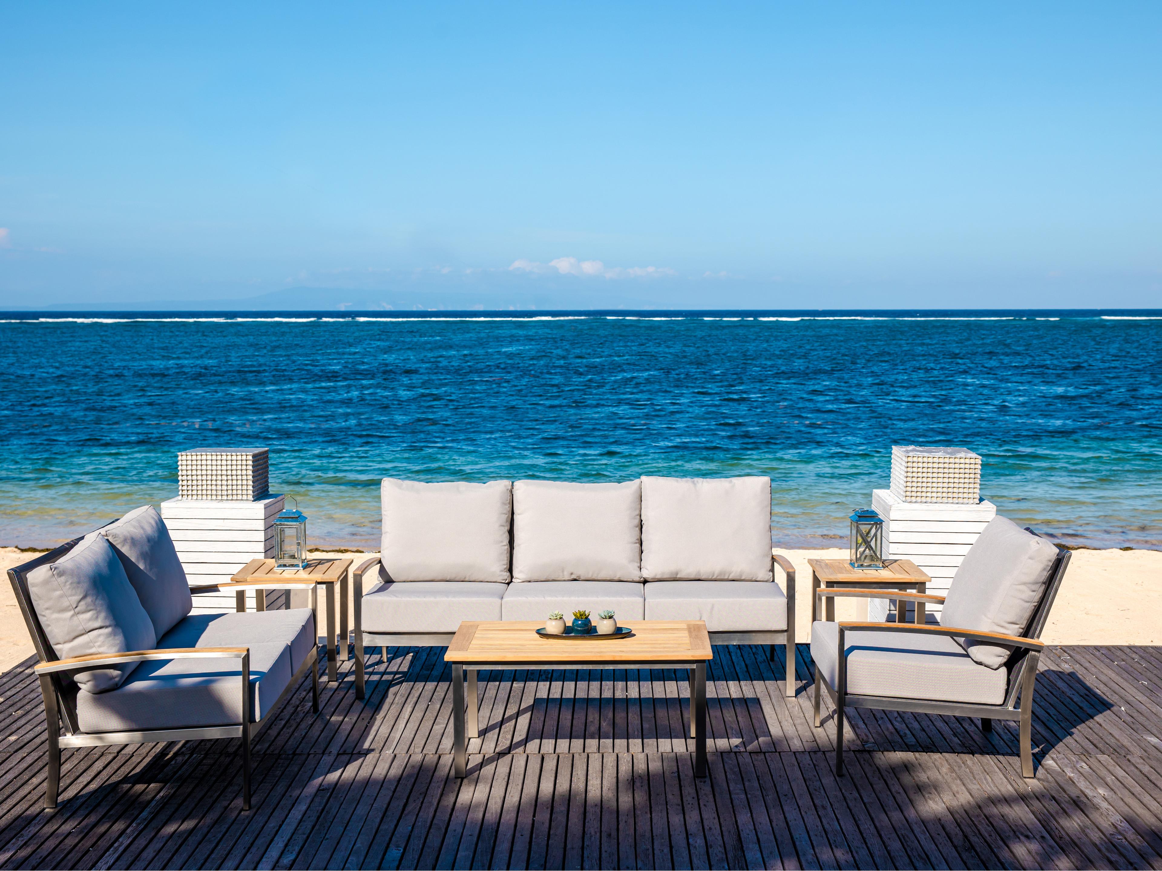 Avanti Steel Cushion Patio Lounge Set