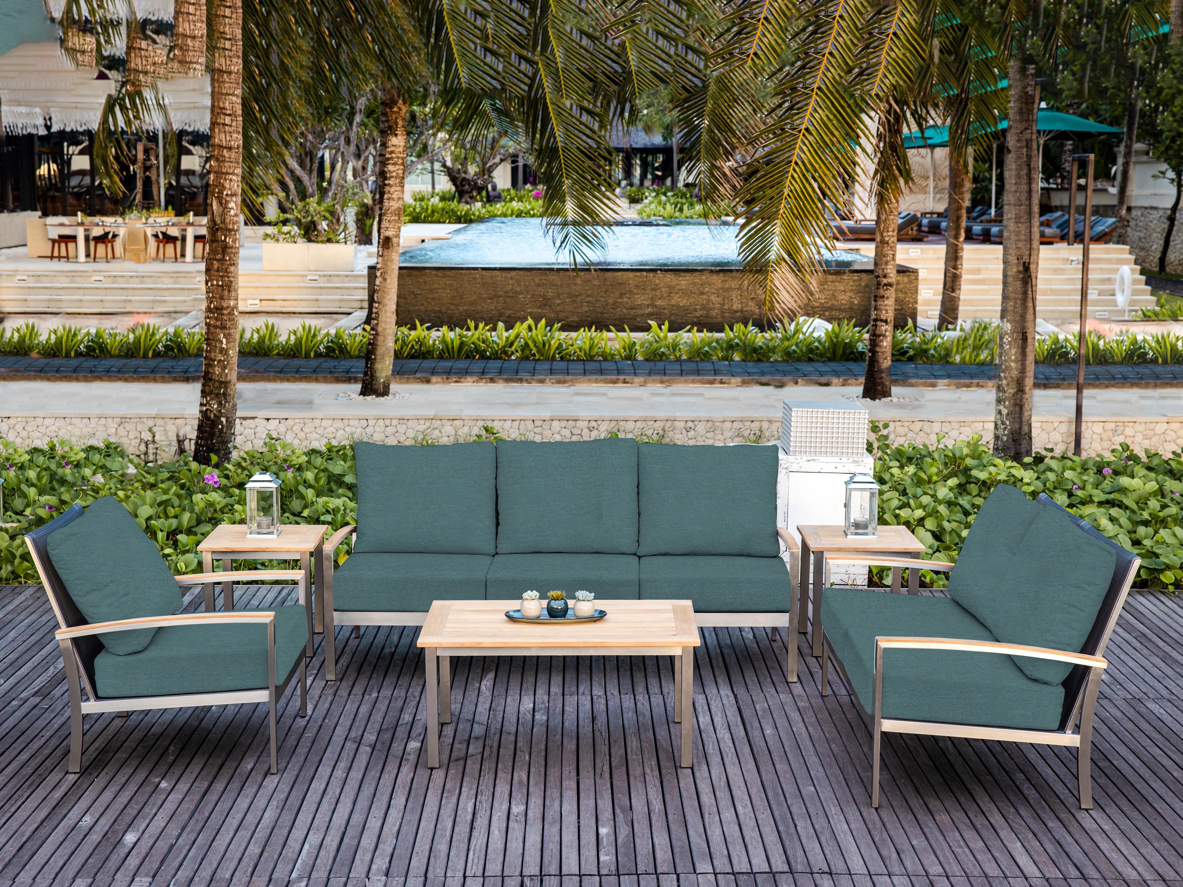 Avanti Steel Cushion Outdoor Patio Lounge Set