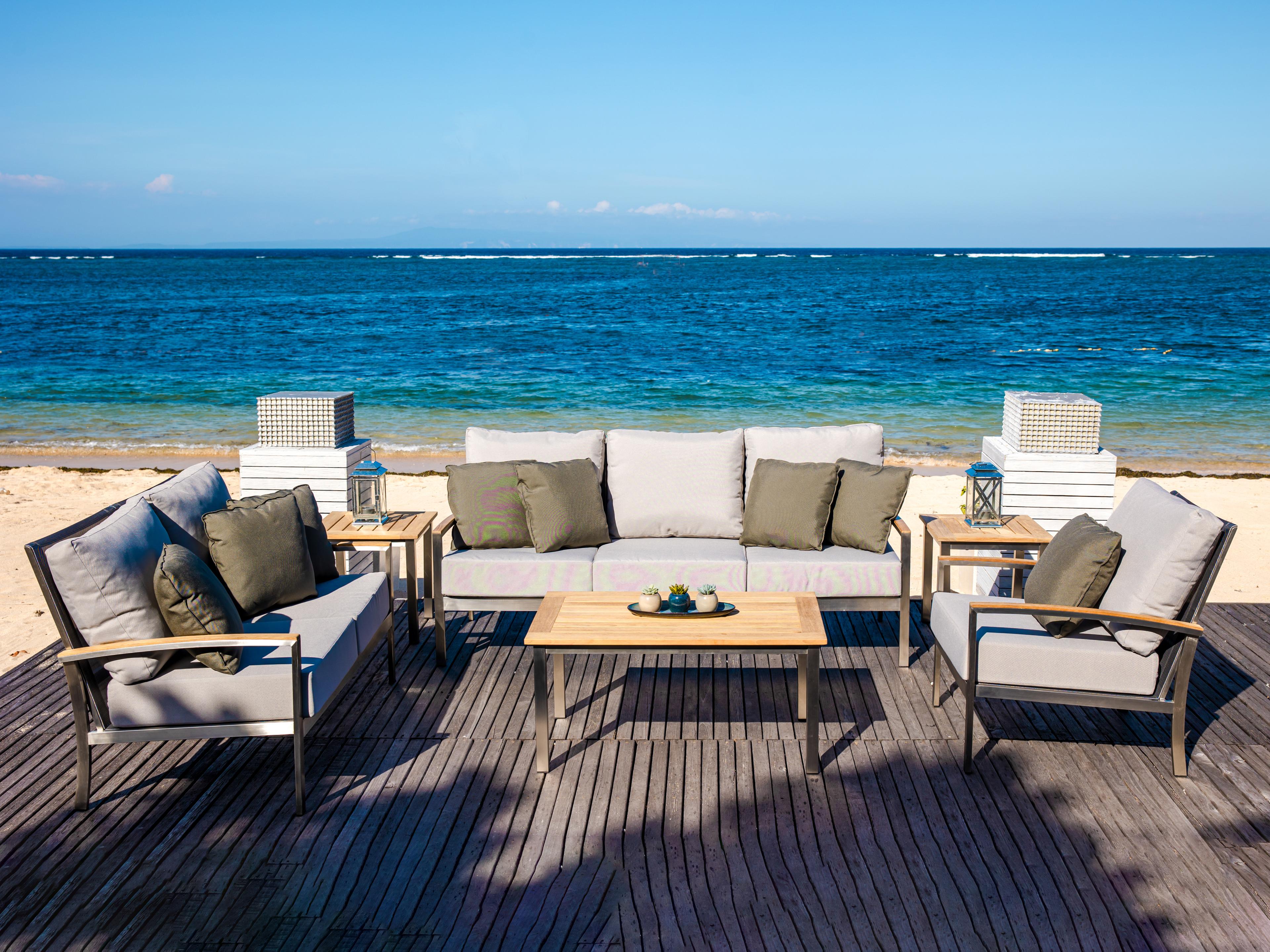 Avanti Steel Cushion Outdoor Lounge Set