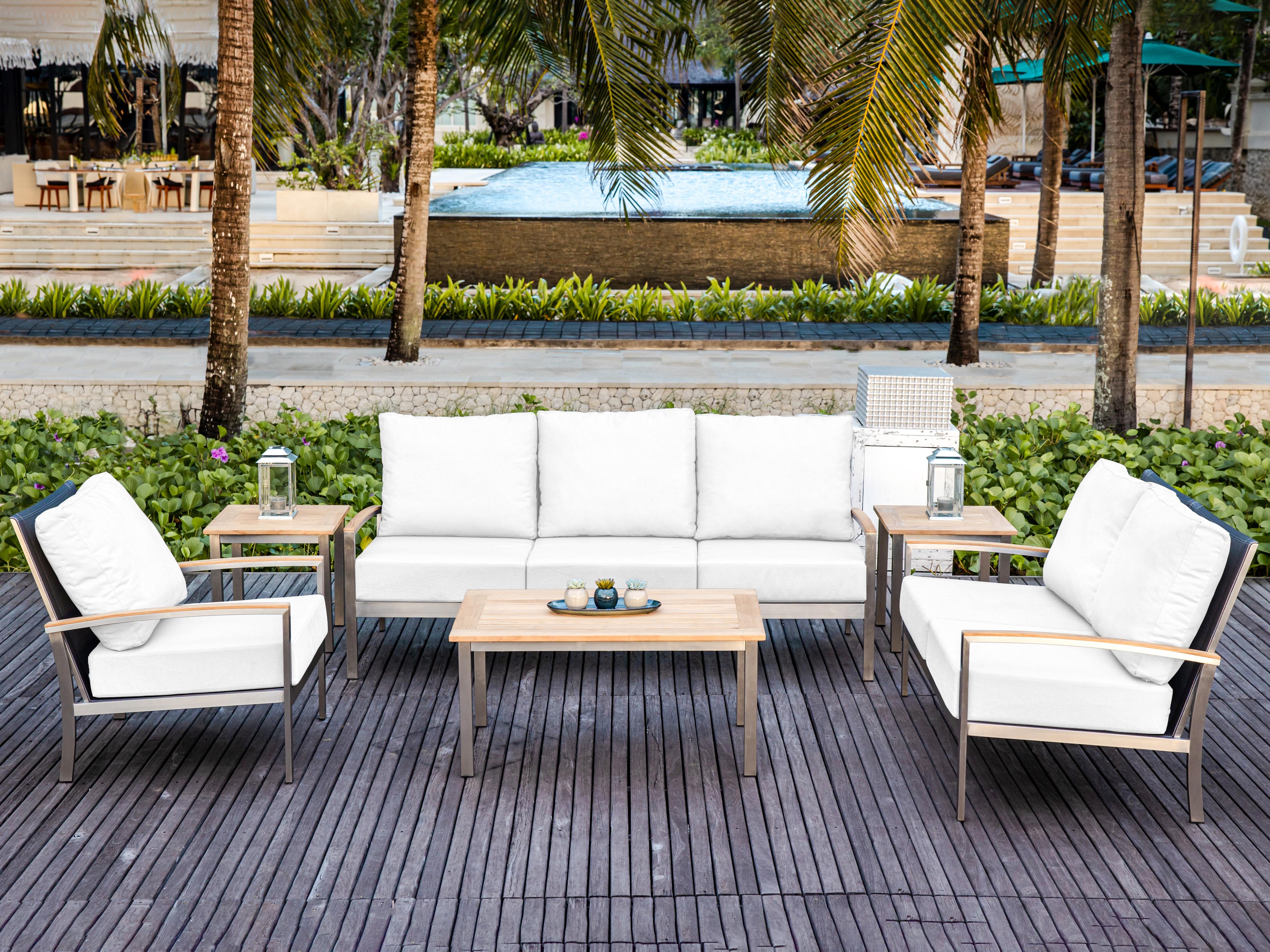 Avanti Steel Cushion Patio Lounge Set