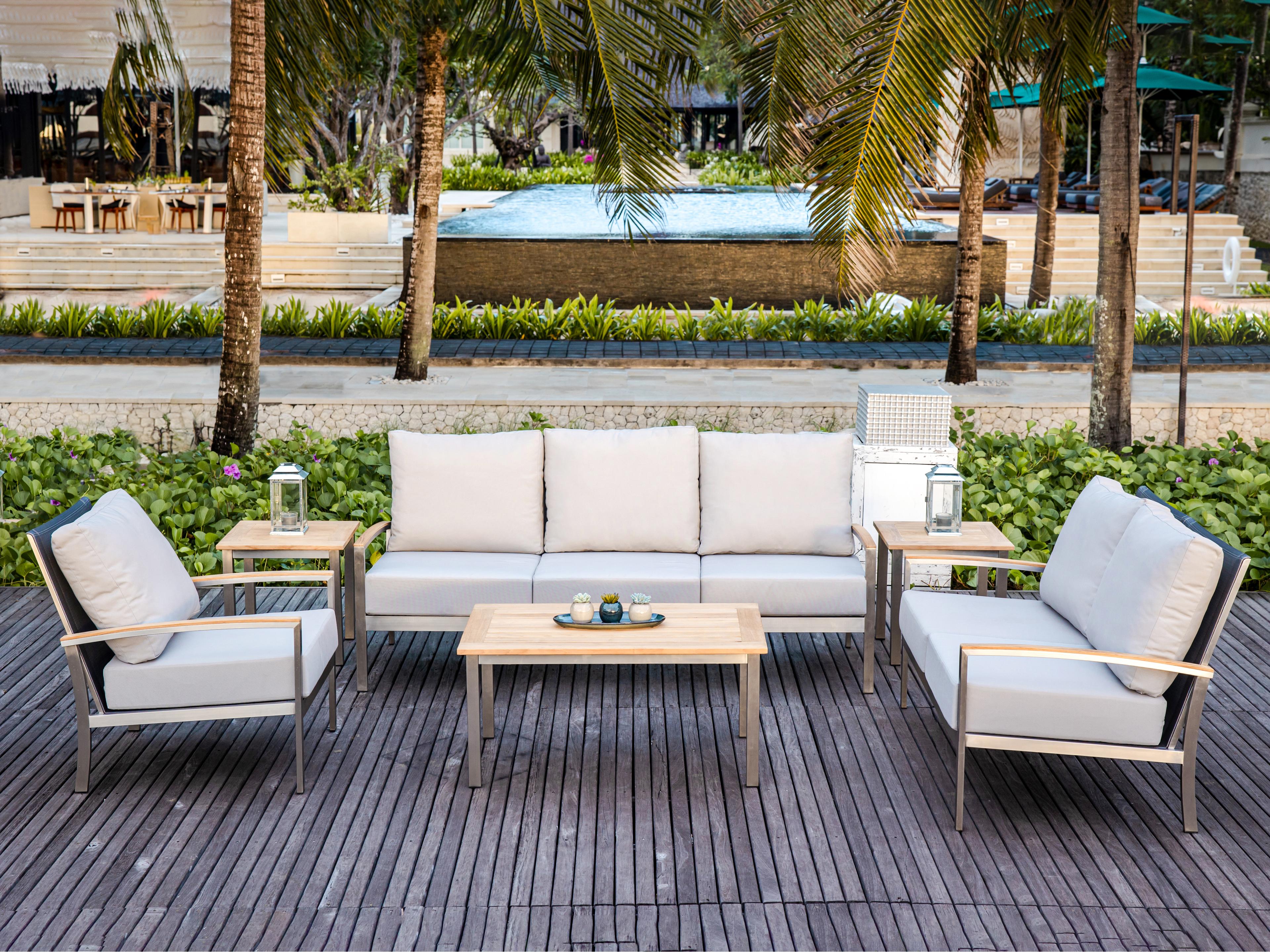 Avanti Steel Cushion Patio Lounge Set