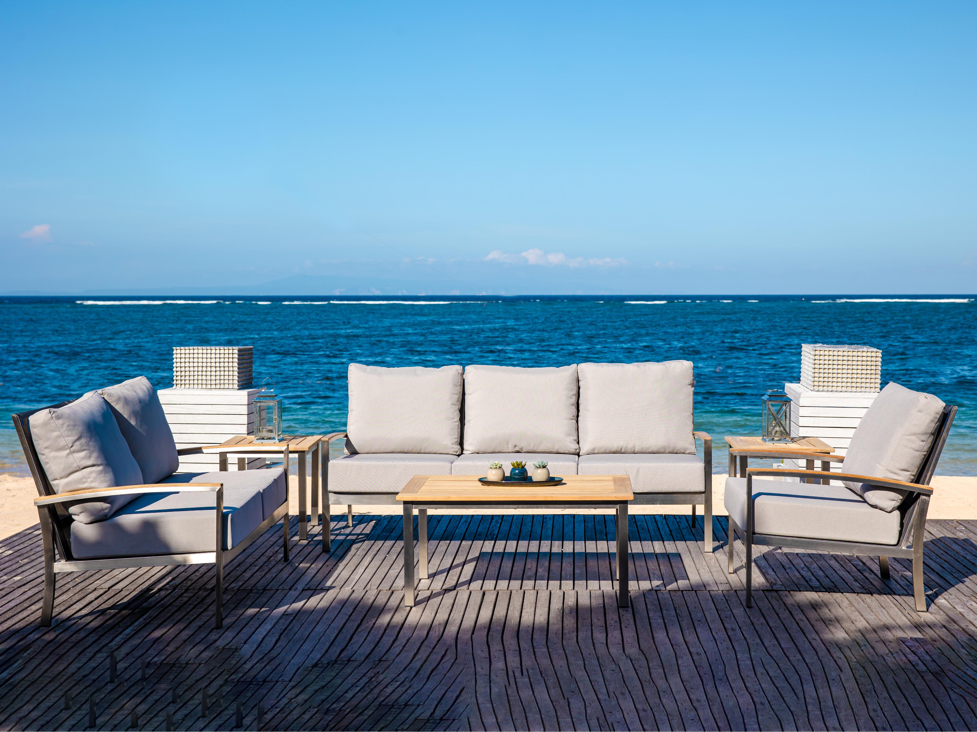 Avanti Steel Cushion Outdoor Lounge Set