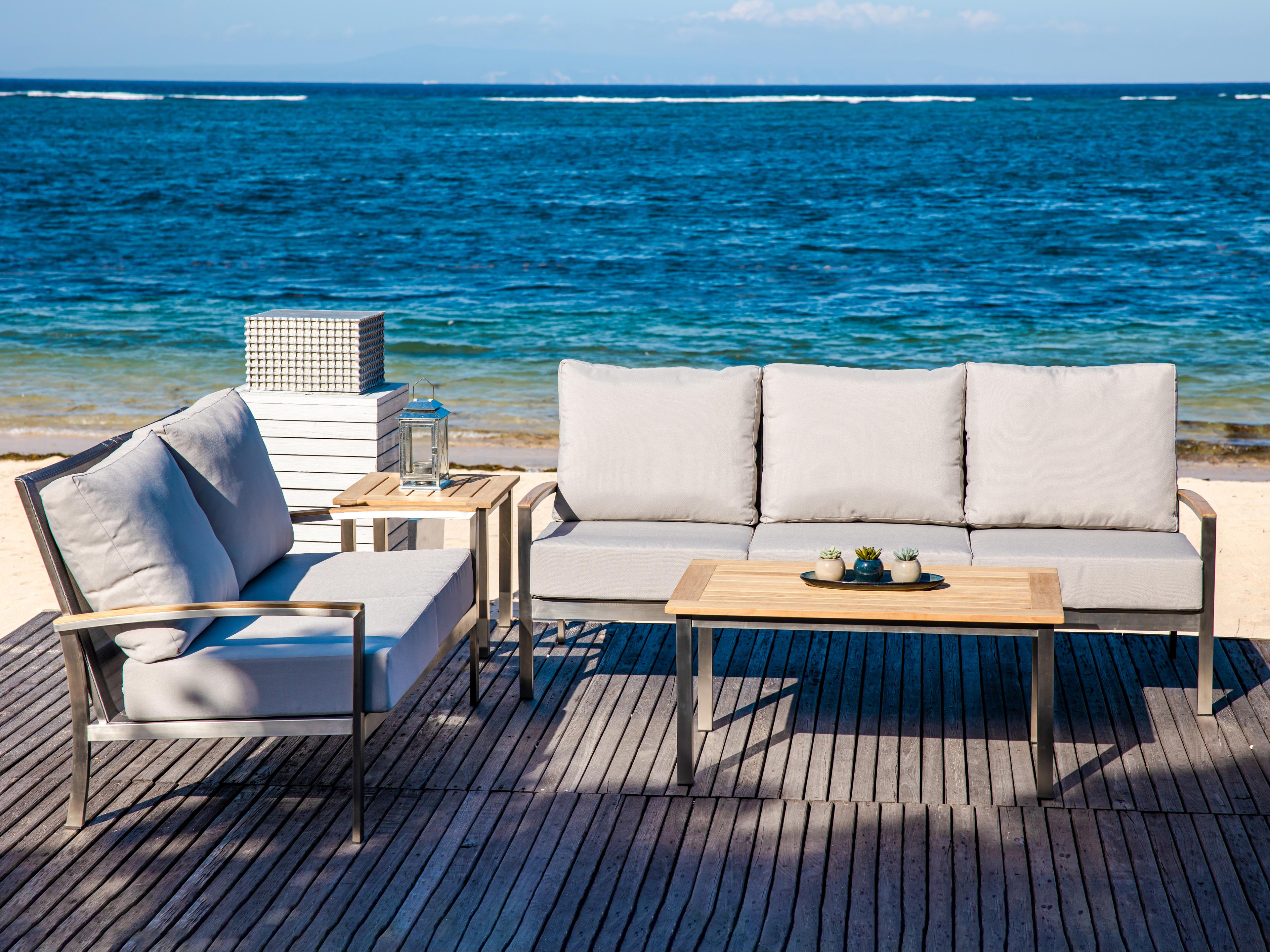 Avanti Steel Cushion Outdoor Patio Lounge Set