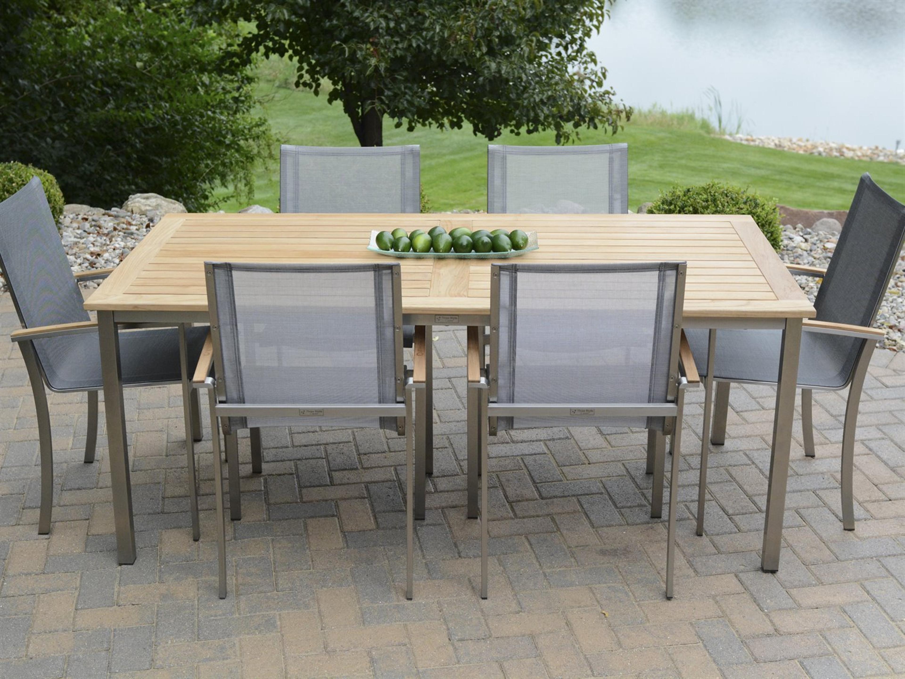 Avanti Stainless Steel Outdoor Patio Dining Set