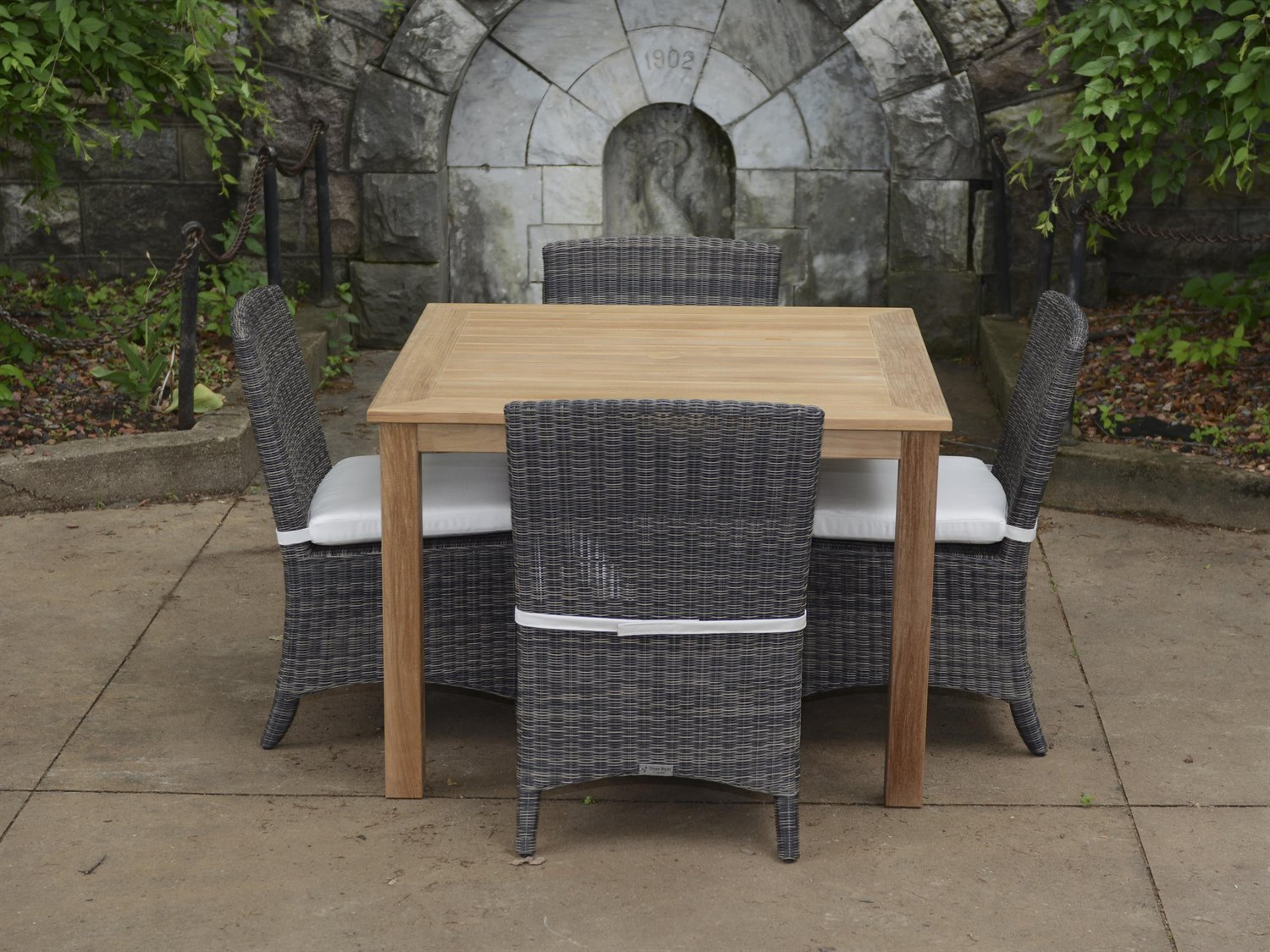 Bella Cushion Wicker Outdoor Patio Dining Set