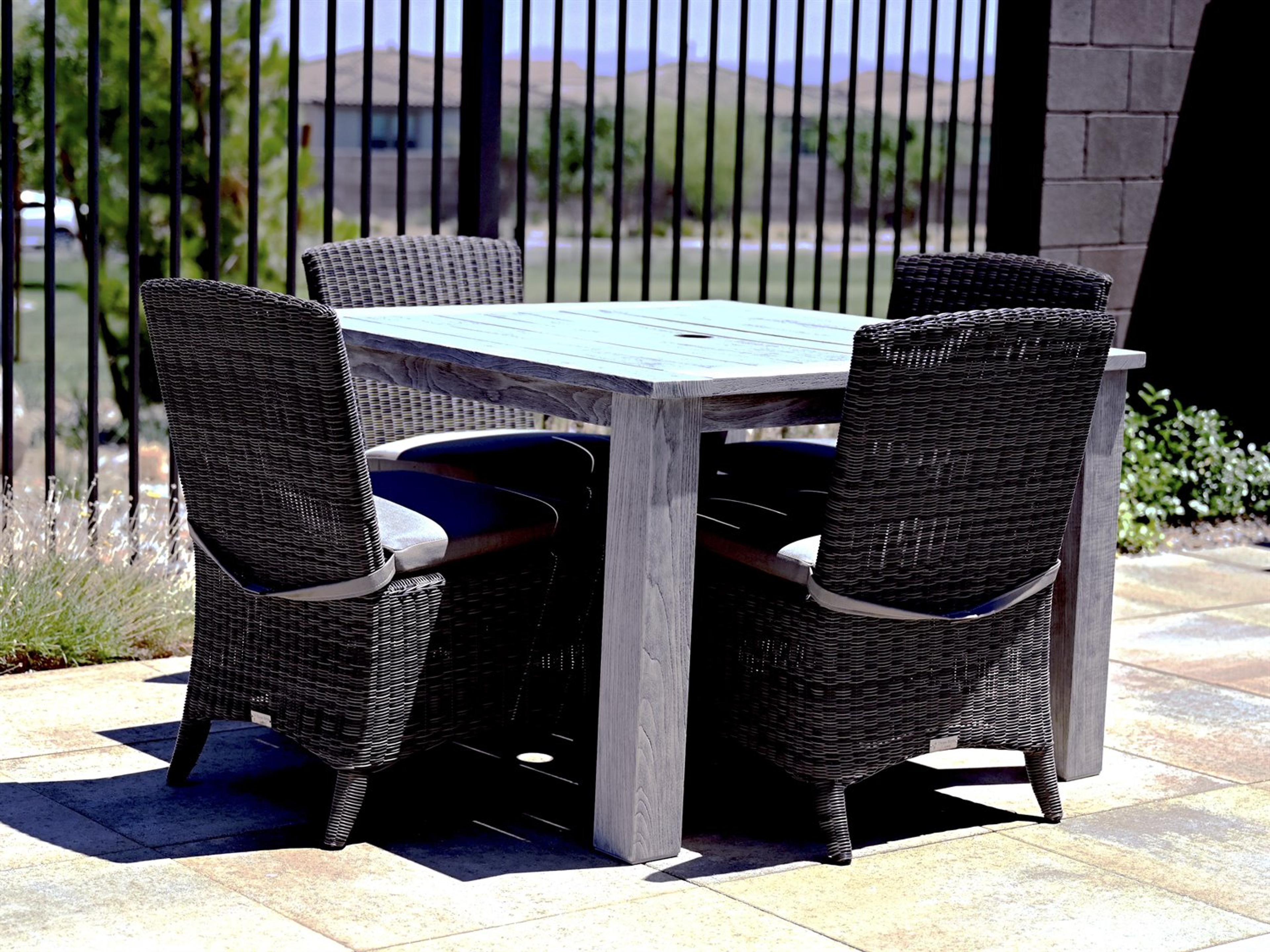 Bella Cushion Wicker Outdoor Dining Set