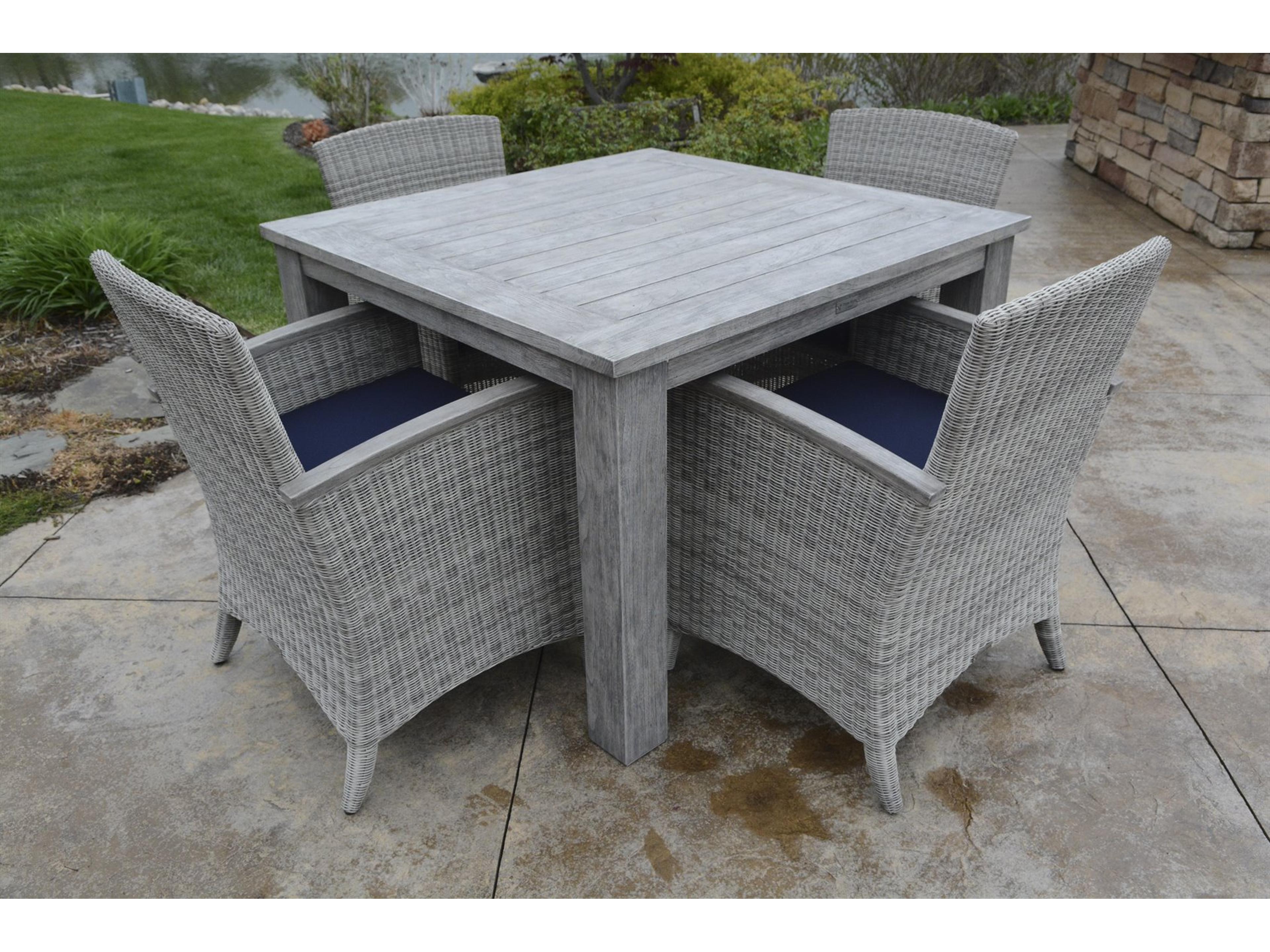 Bella Cushion Wicker Patio Dining Set