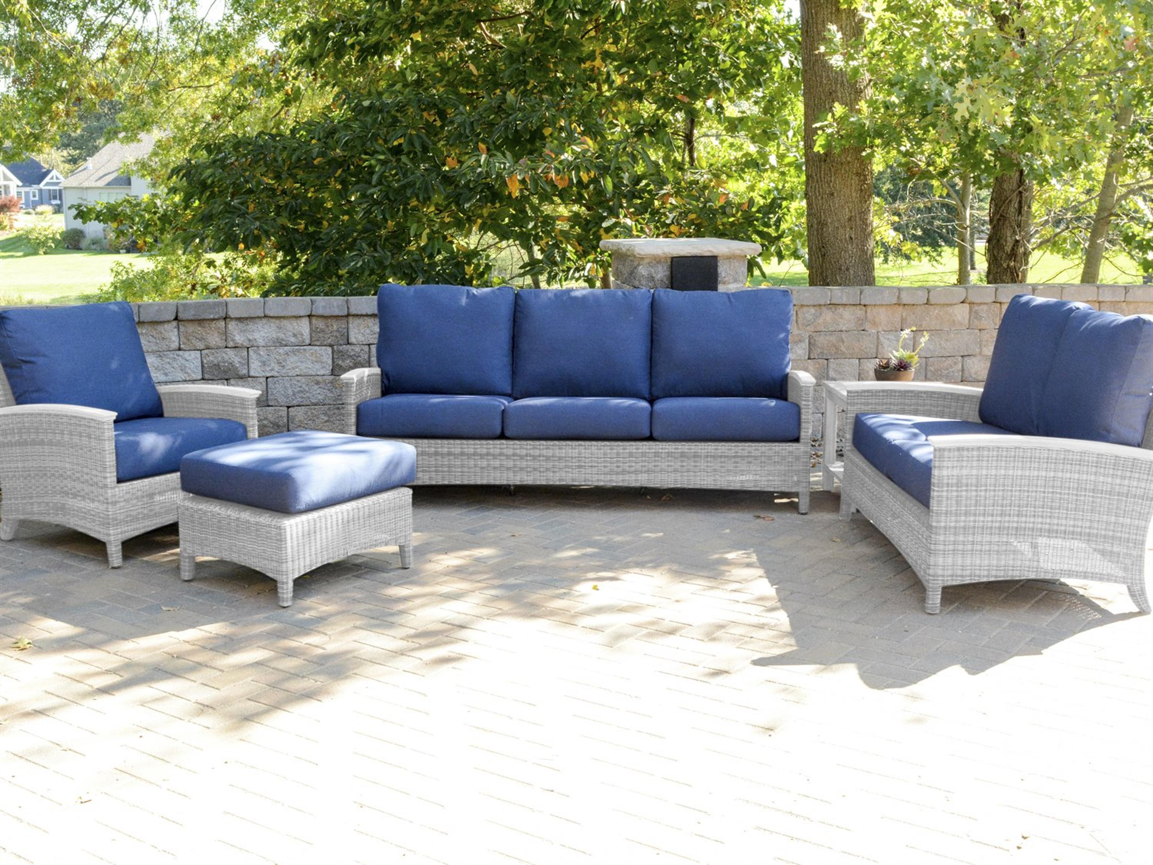 Bella Deep Seating Wicker Patio Lounge Set