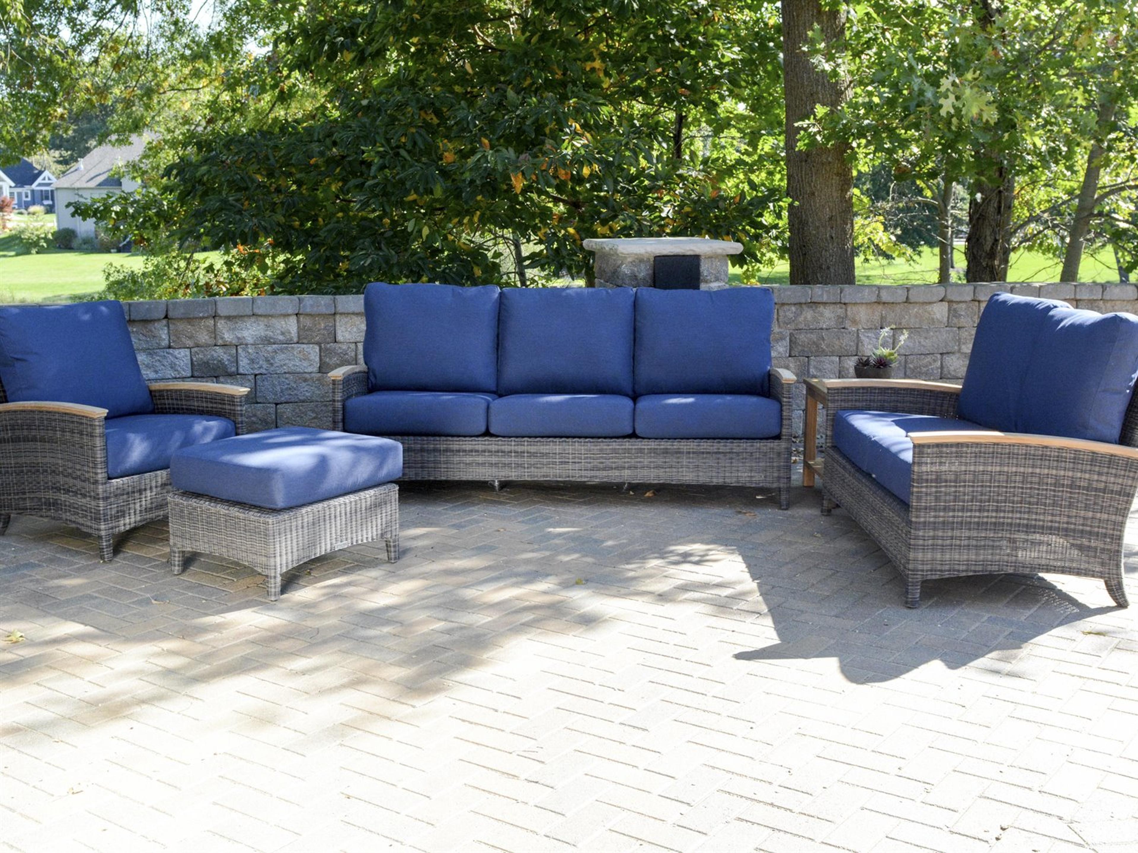 Bella Deep Seating Wicker Outdoor Lounge Set